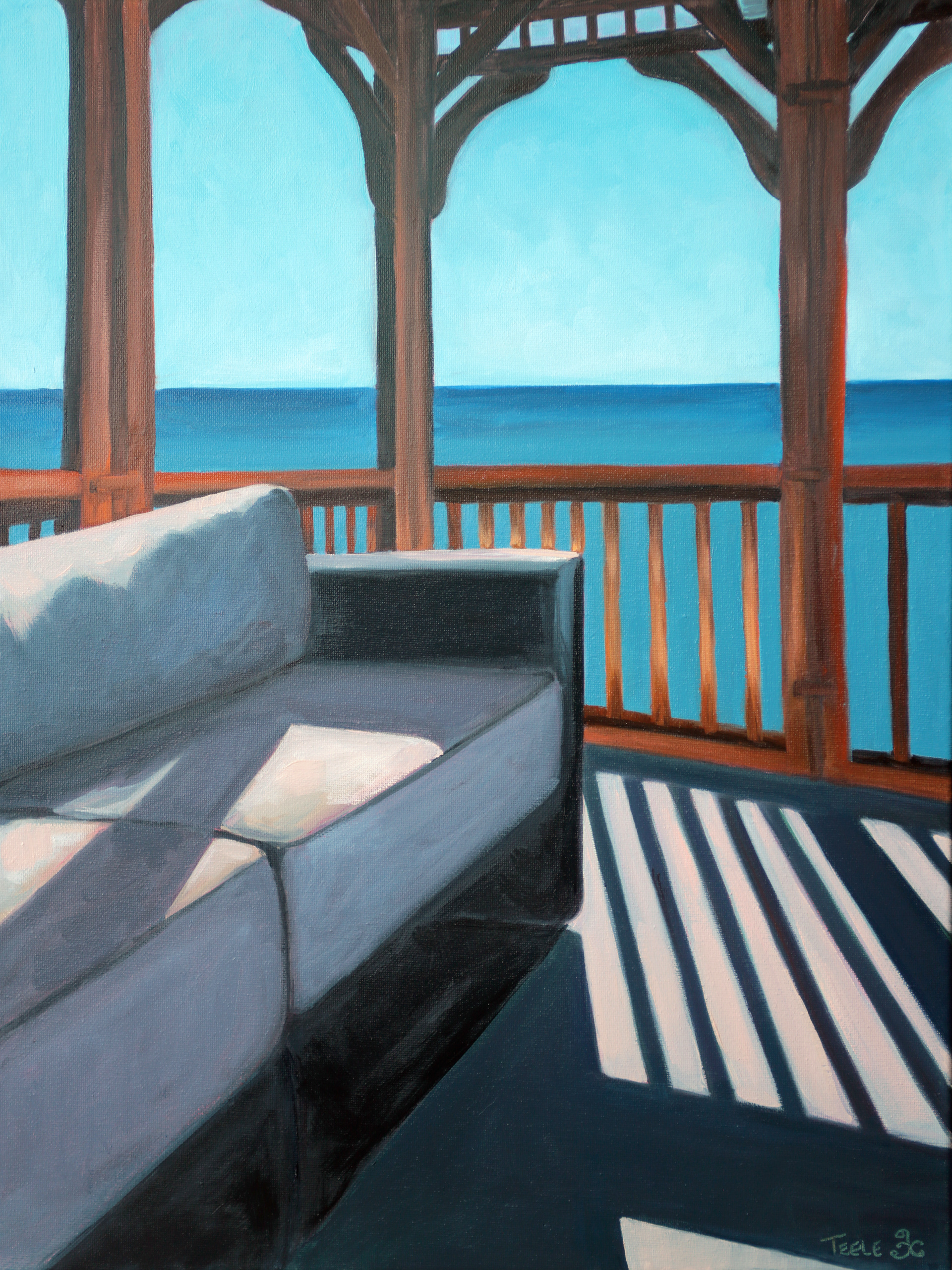 Piece of Light, 18x24 framed, oil on canvas