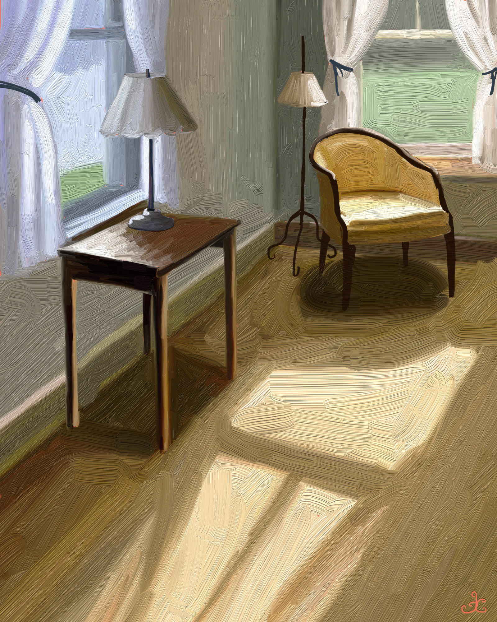 Sunlight and Yellow Chair