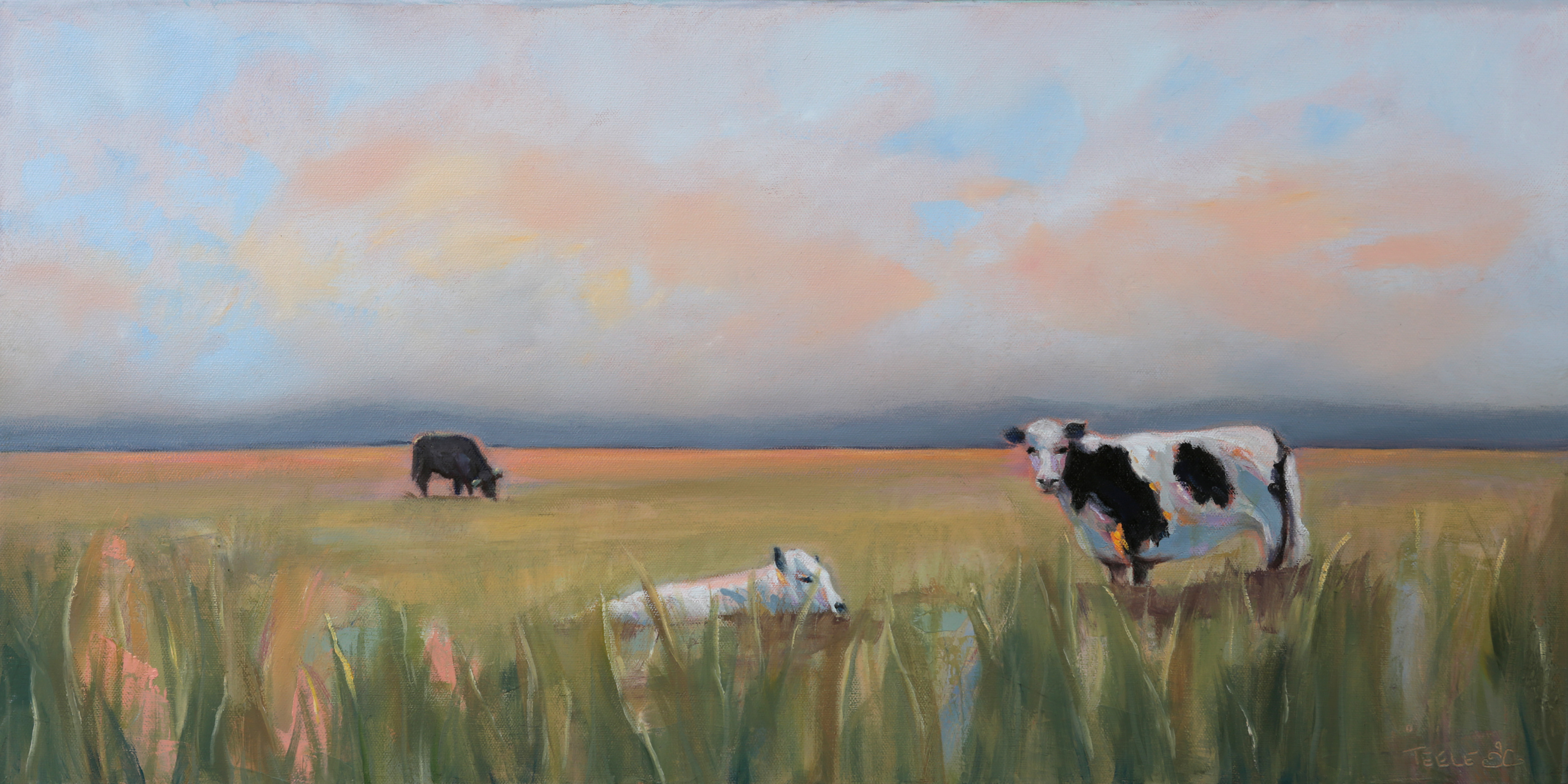 Forgiveness, 15x30 oil on deep profile canvas