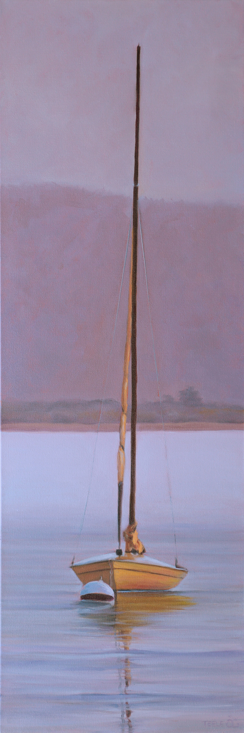 "Purple Haze" 12x36 oil on deep profile canvas