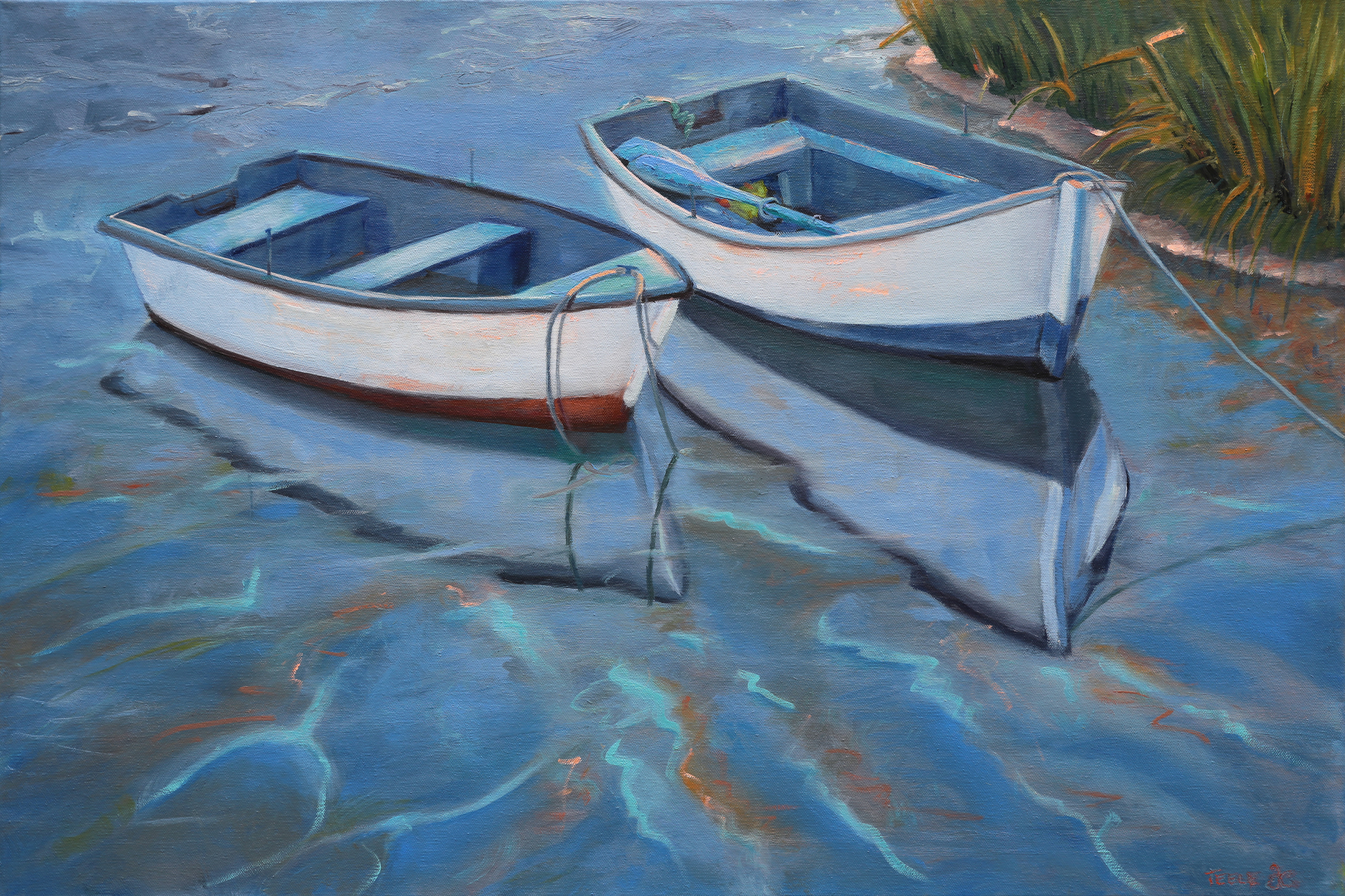 "Siblings" 30x20 oil on canvas