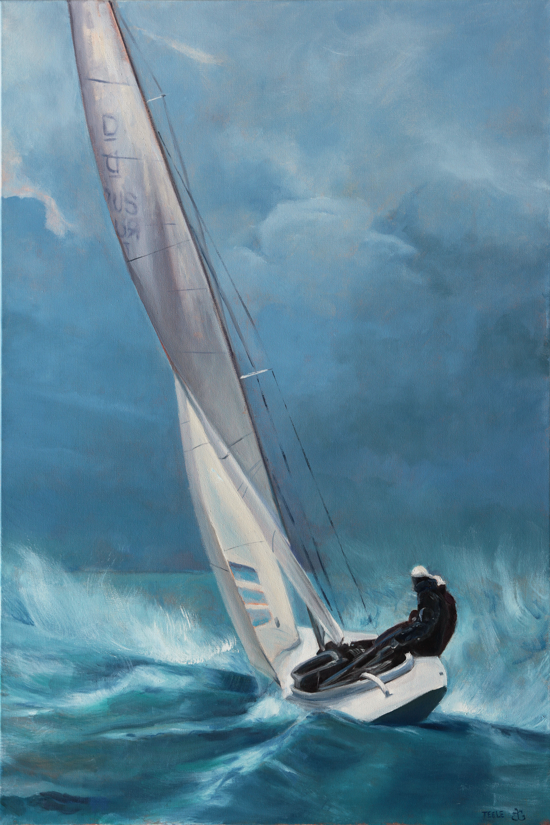 "Fearless" 24x36, oil on deep profile canvas