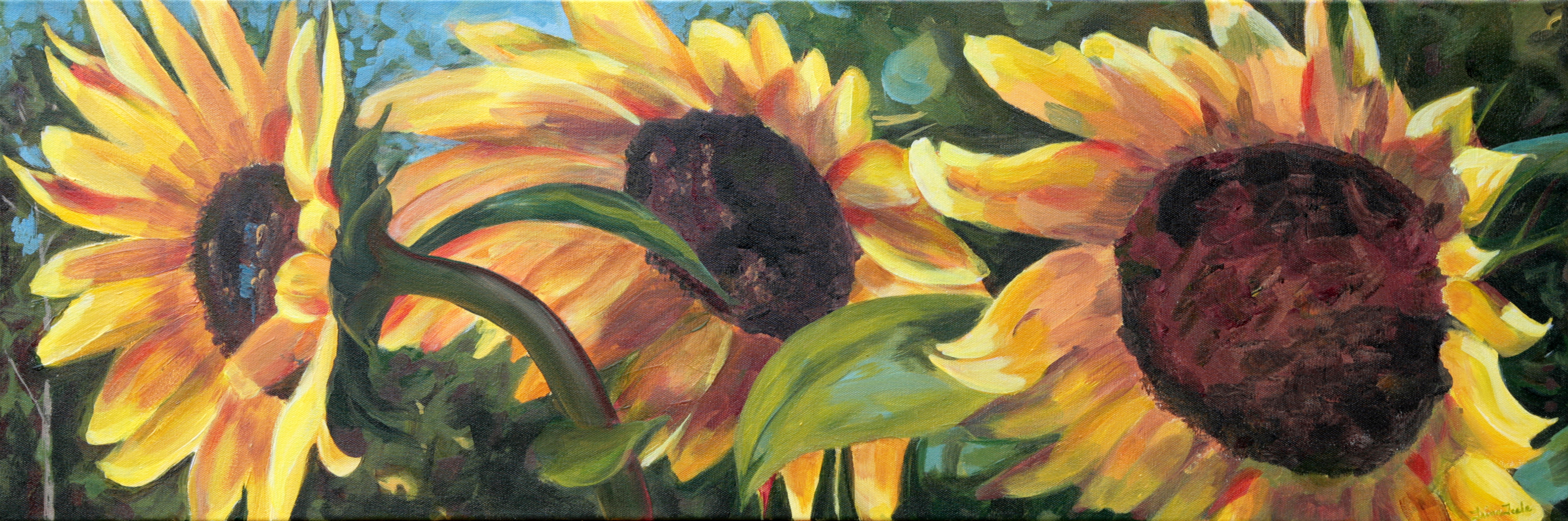 "Kinship" 12x36, acrylic on canvas