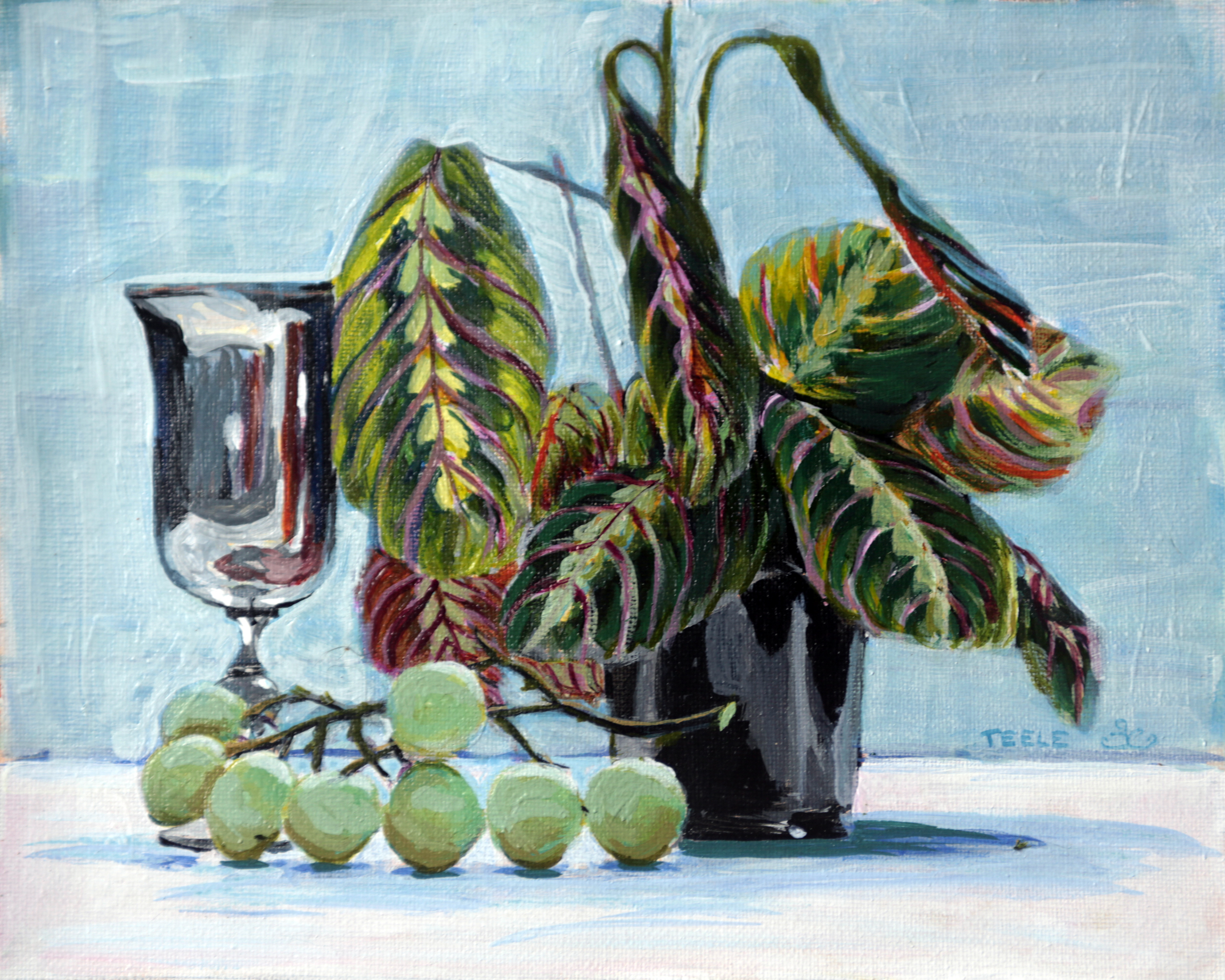 Christmas Prayer, 8x10, acrylic panel