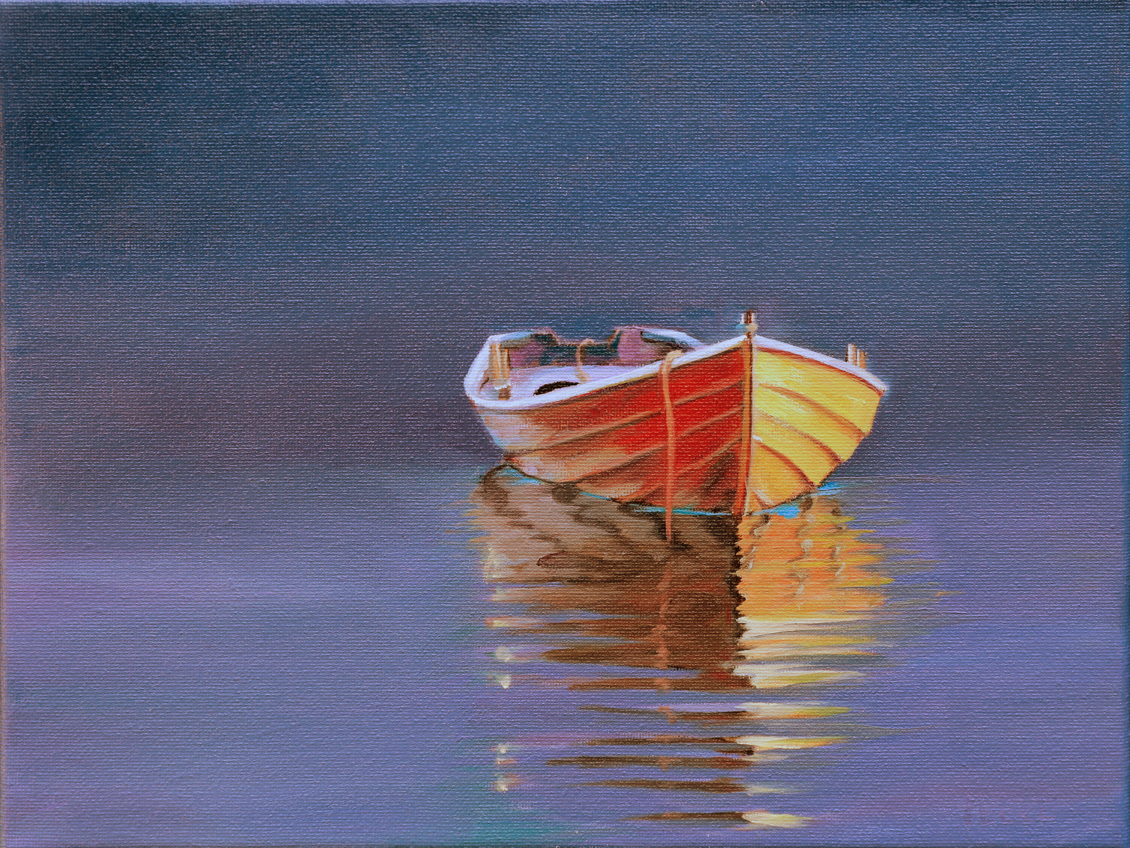 "Moody Purples" 9x12, oil on canvas