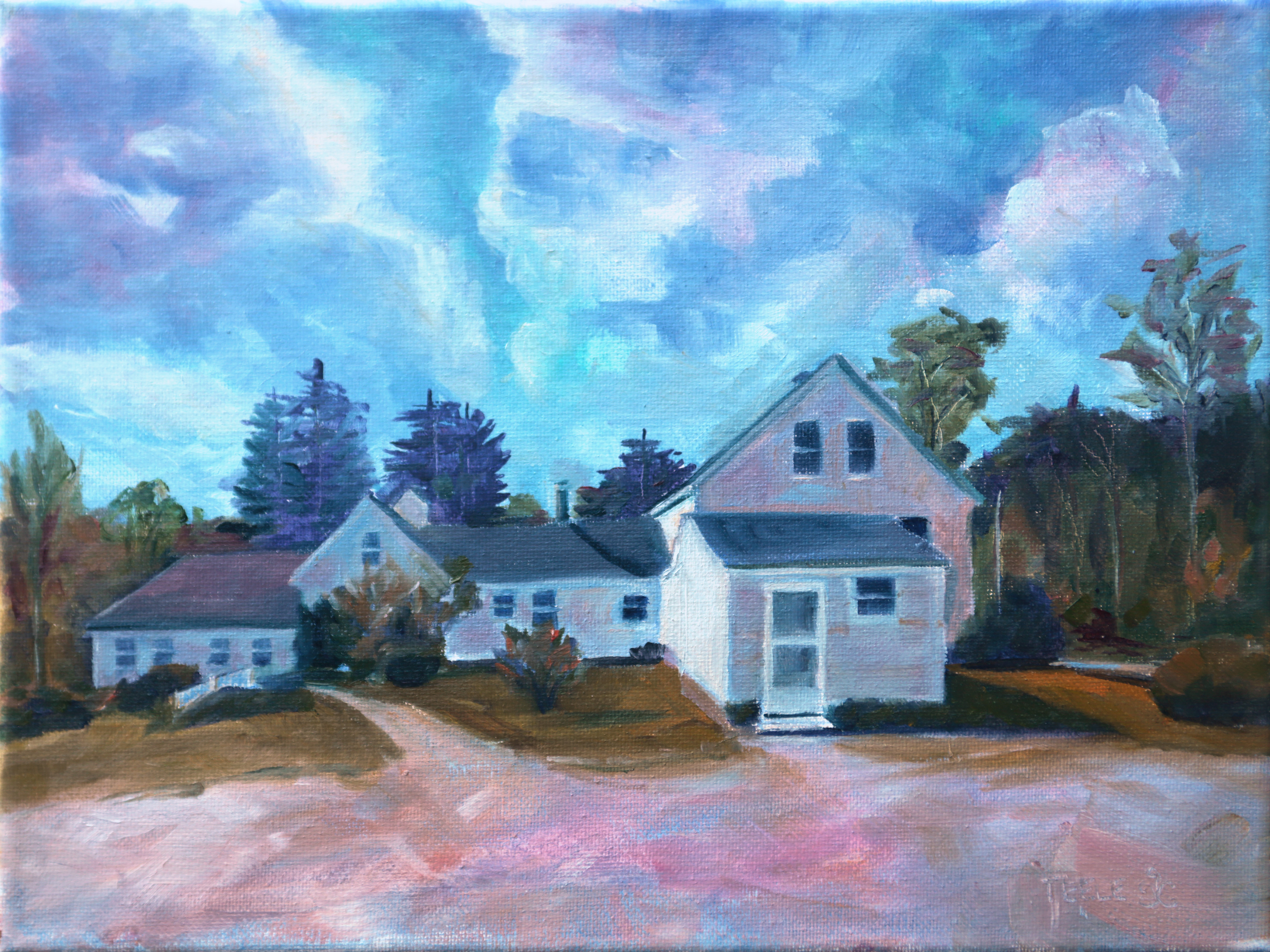 Western Light, 9x12, oil on canvas