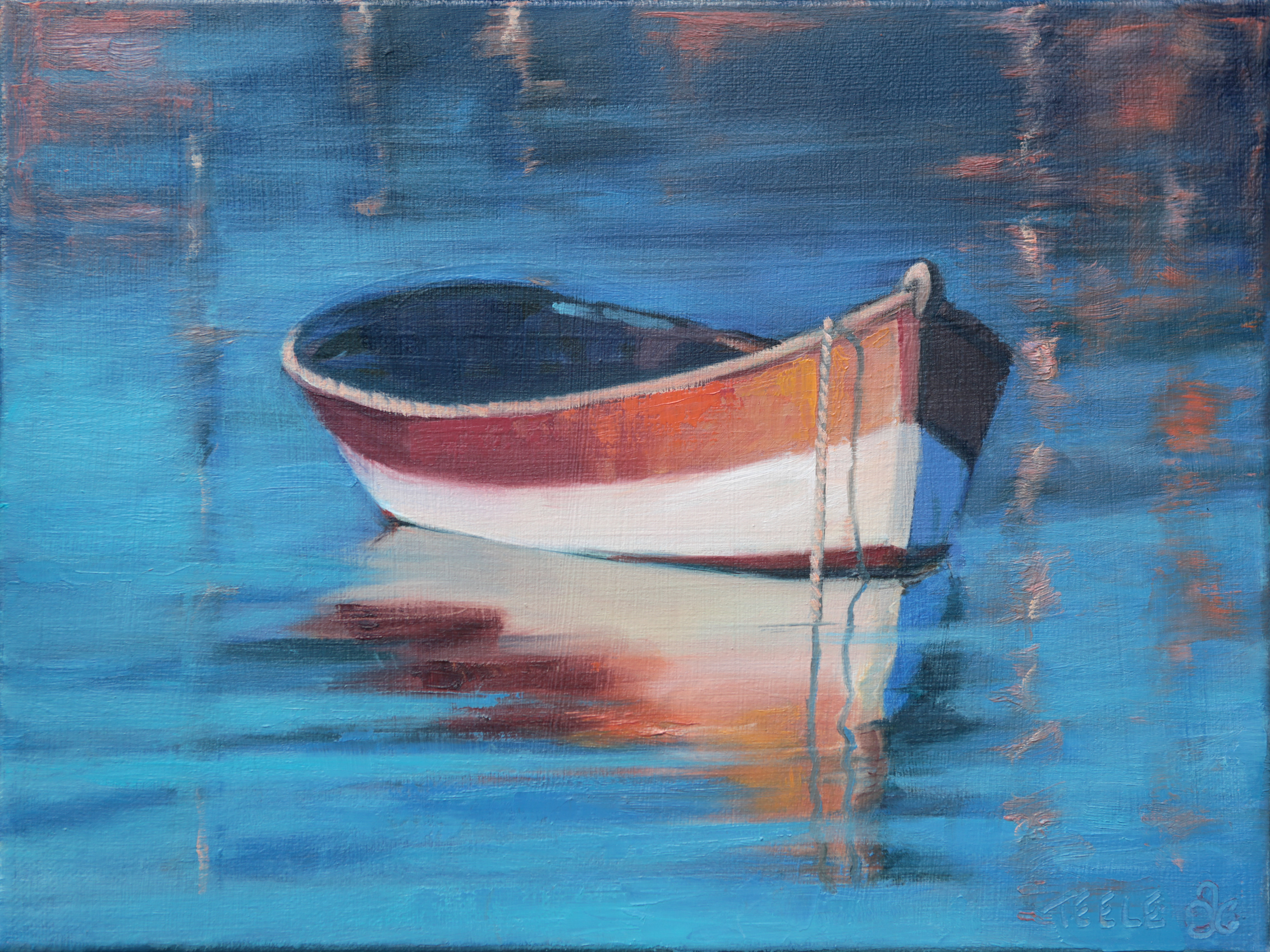 "Eventide" 9x12, framed oil on canvas $700
