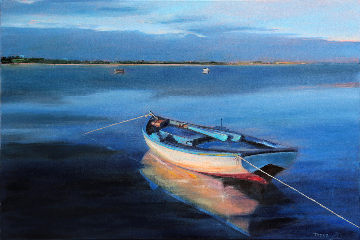 "Blue Refuge" 24x36, oil on canvas