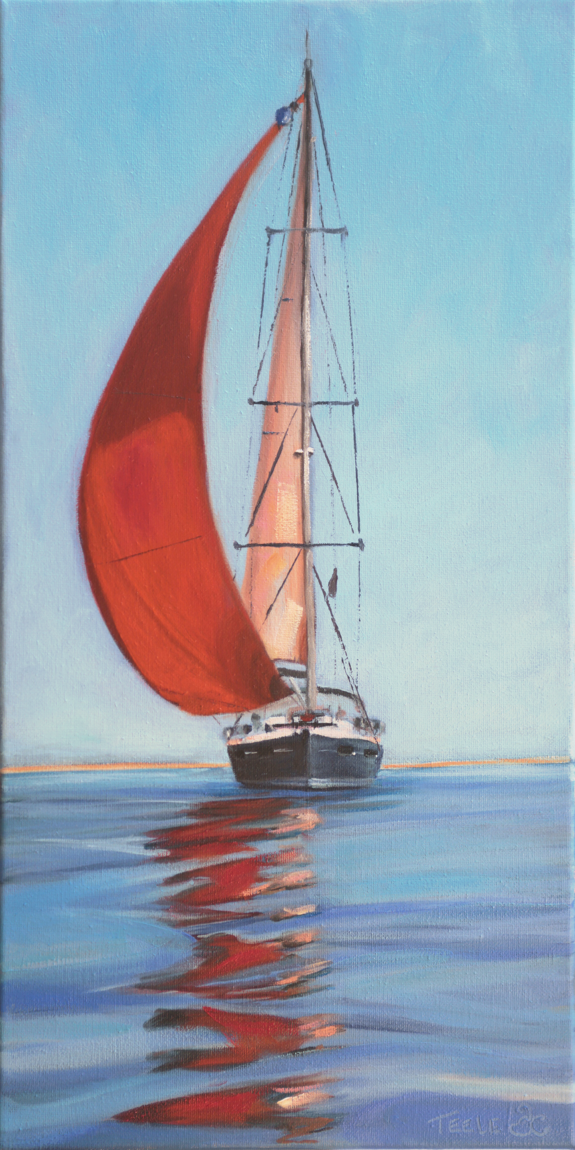 "Drama Queen" 10x20, oil on canvas