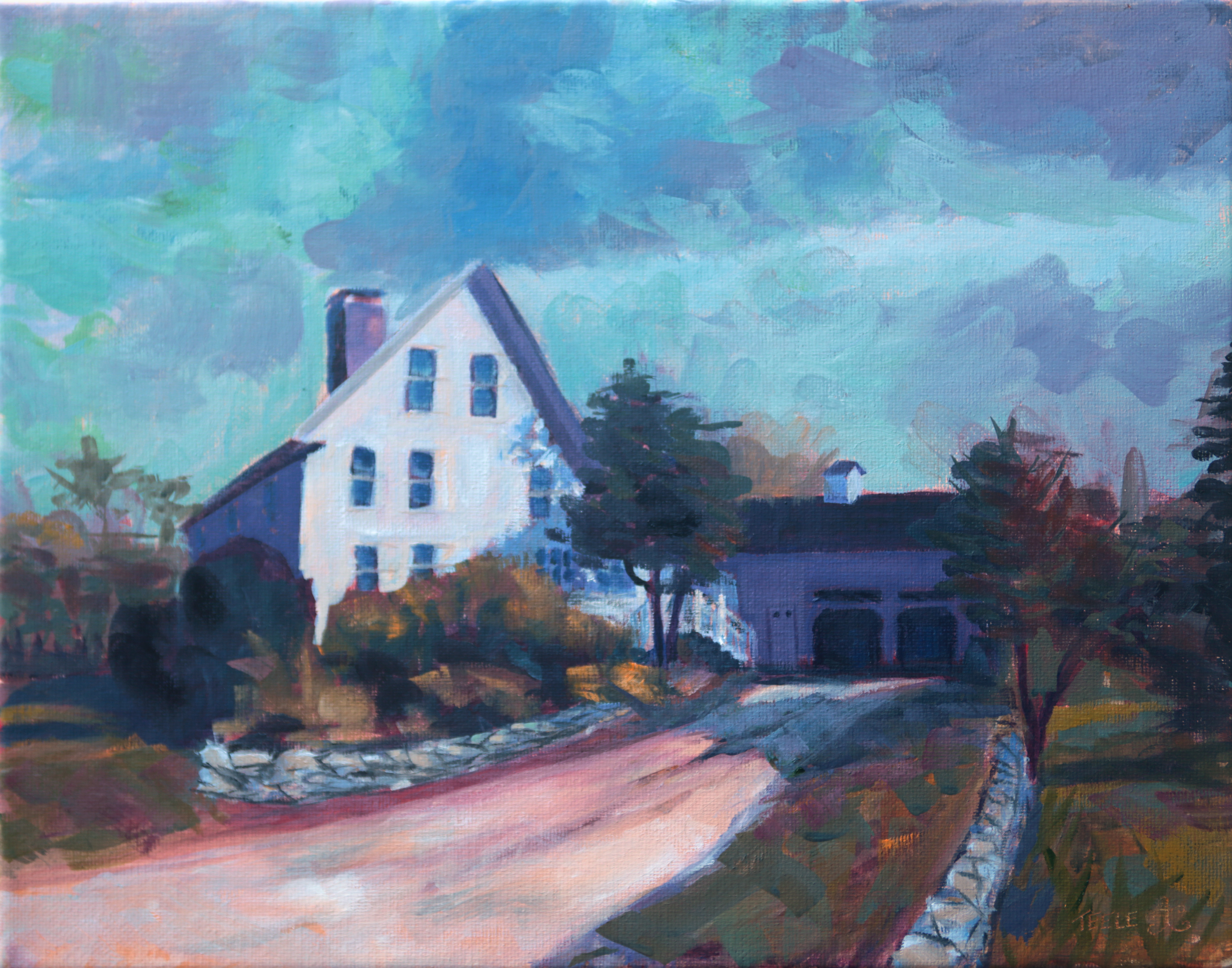 NE Homestead,  11x14 oil on canvas