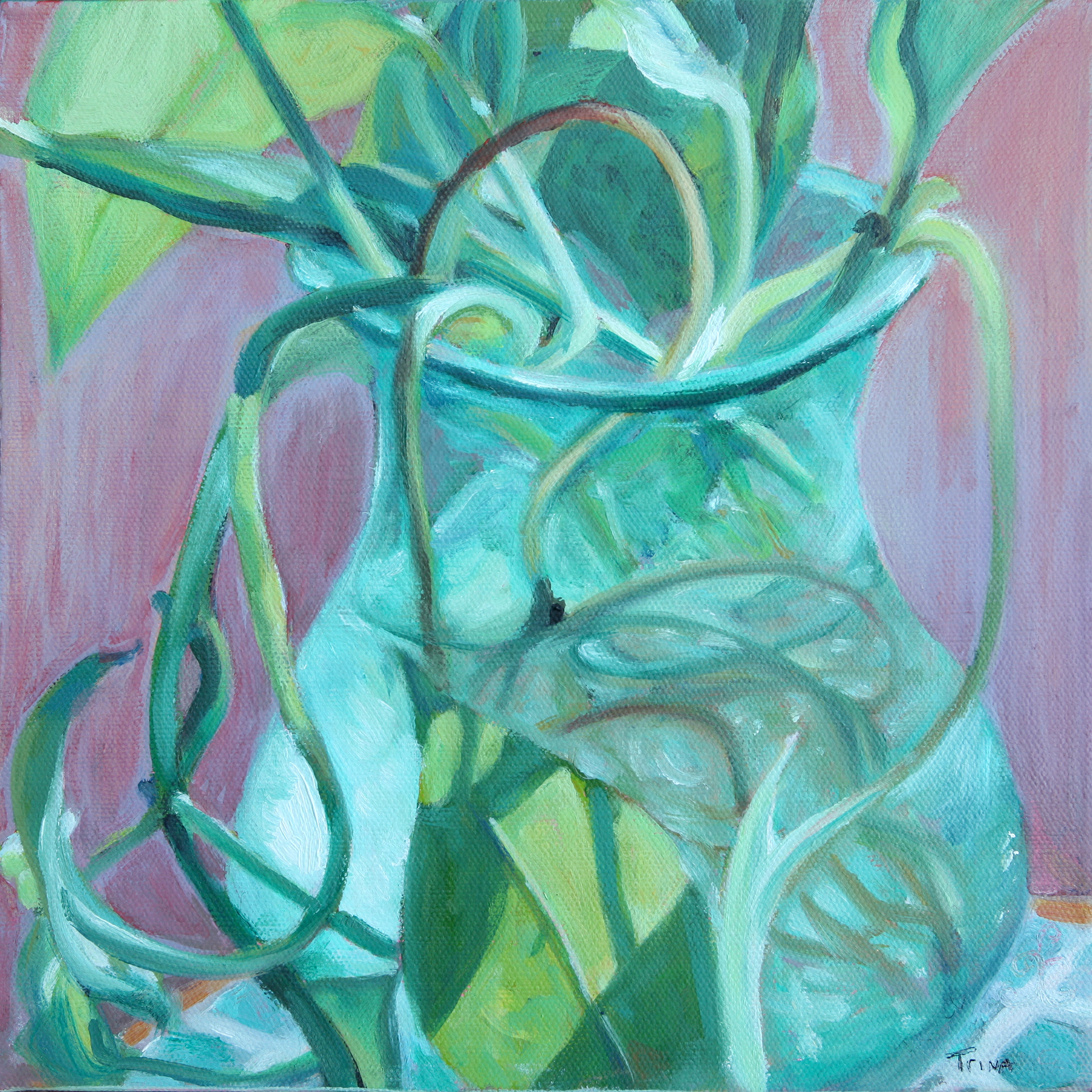 "Morning Tranquility" 10x10. , acrylic on canvas