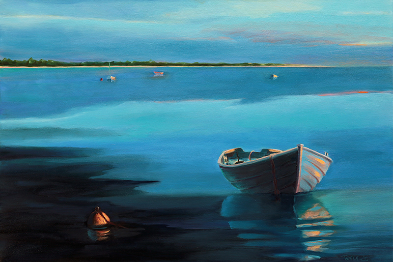 "Blue Refuge II", 20x30, oil on canvas