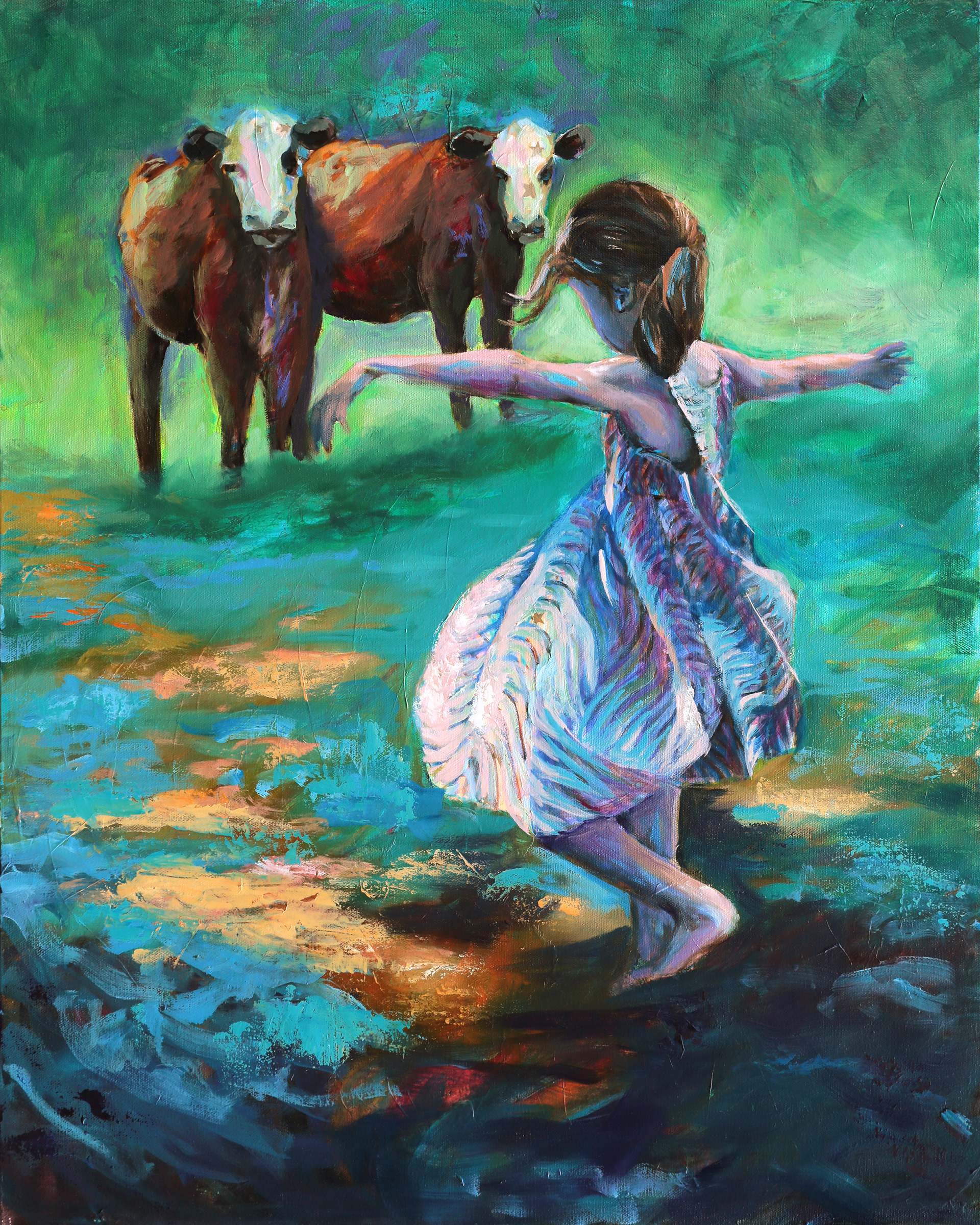 "To the End of the Earth" 24x30 Mixed Media