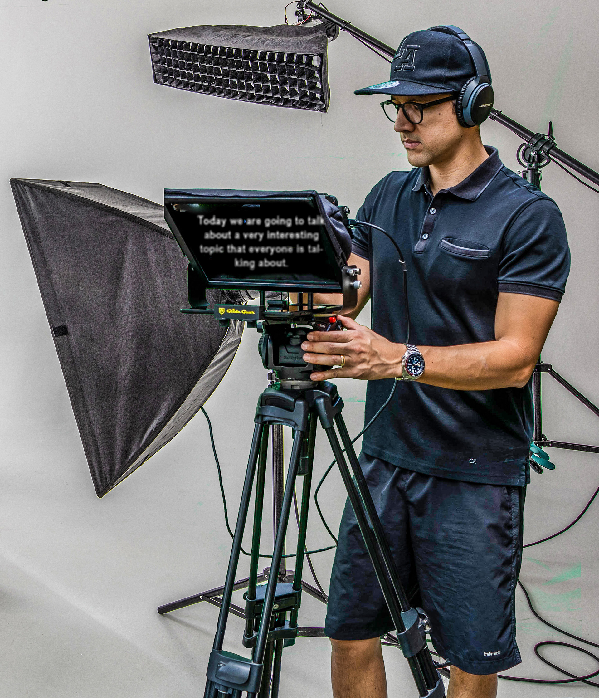 Dirigiendo sobre Teleprompter