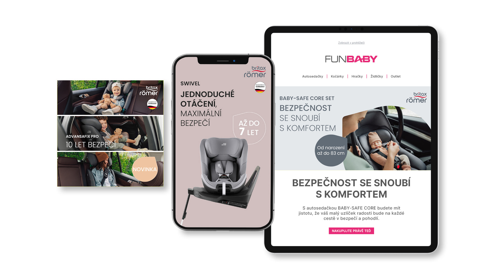 Bannery Britax Römer - produktové verze