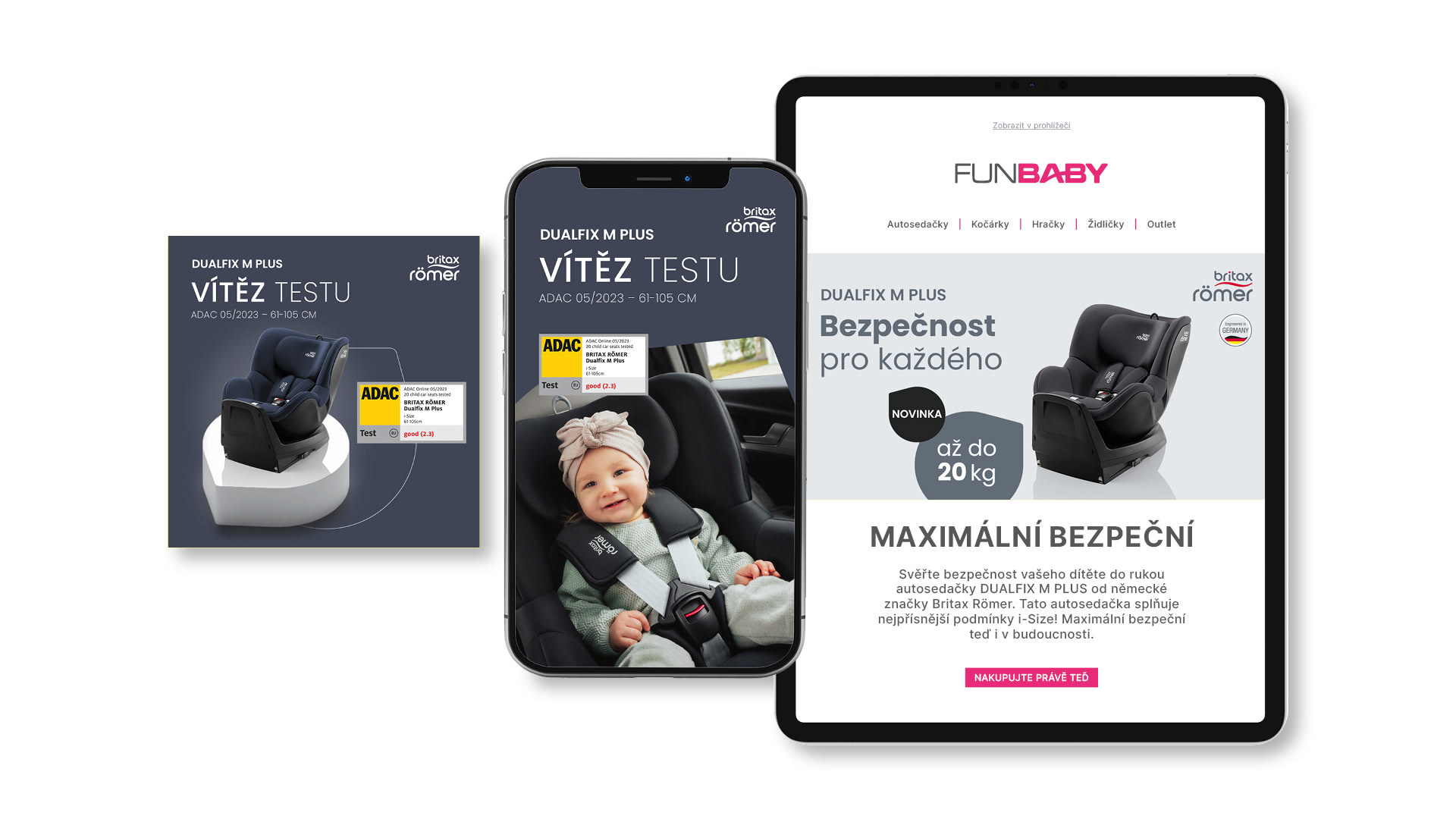 Bannery Britax Römer - PPC kampaň Dualfix M Plus