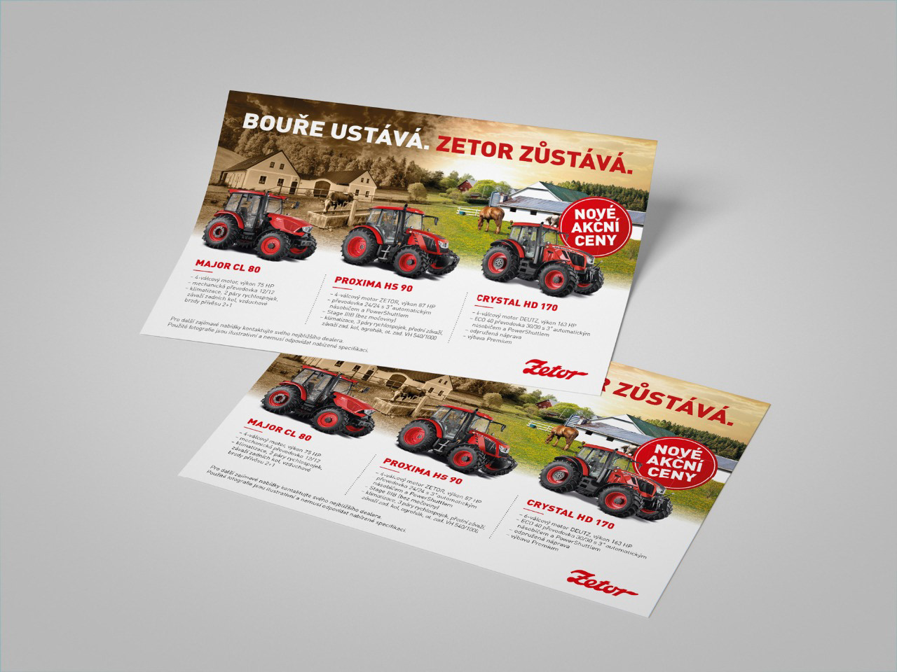 Kampaň "Bouře" - Zetor (návrh a realizece)