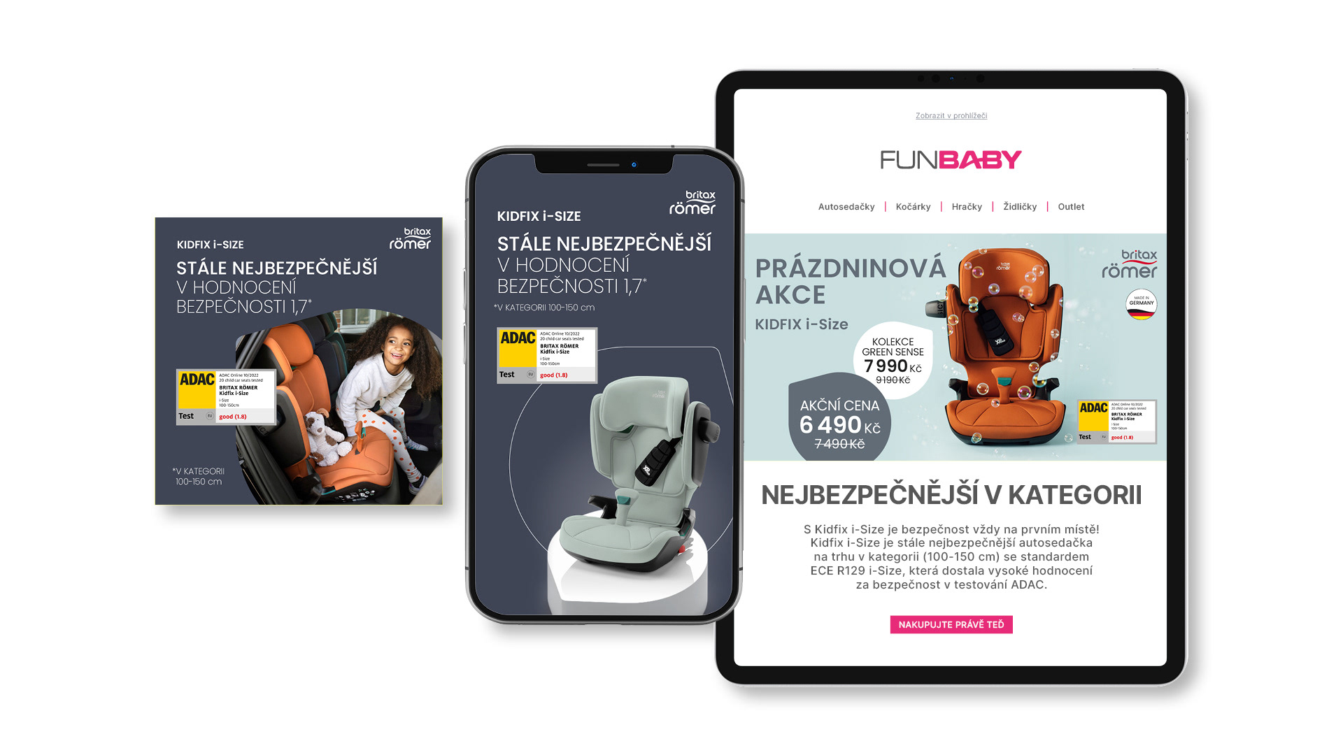 Bannery Britax Römer - PPC kampaň Kidfix i-Size