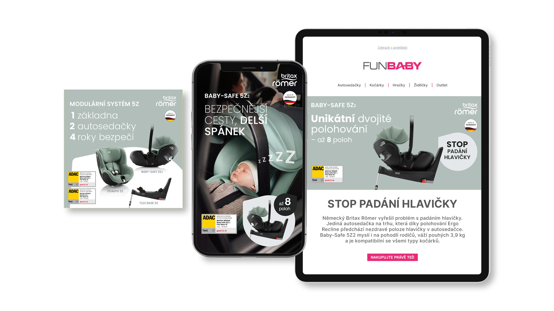 Bannery Britax Römer - PPC kampaň Baby-Safe 5Z