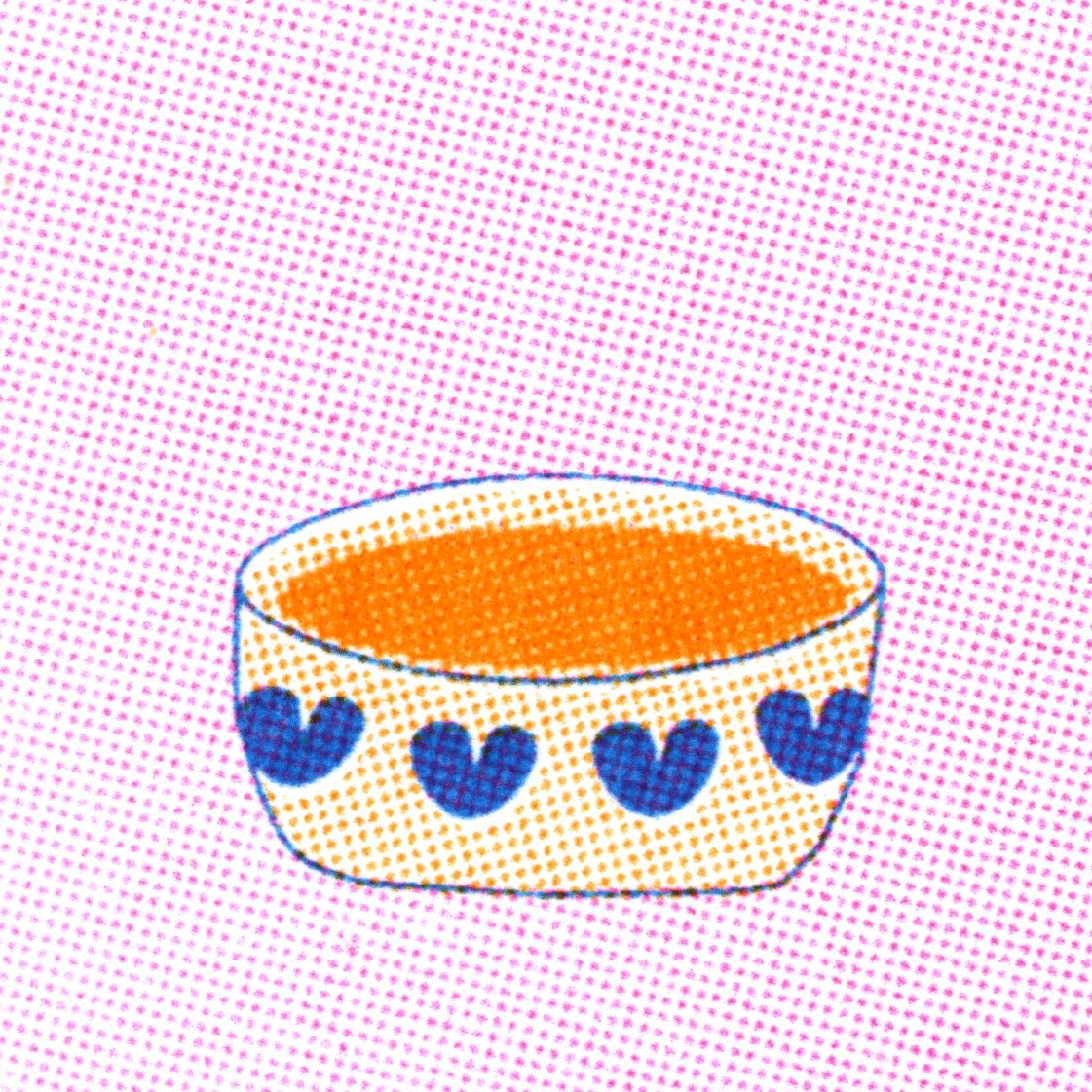 Pumpkin Soup - RISO Print, Photoshop