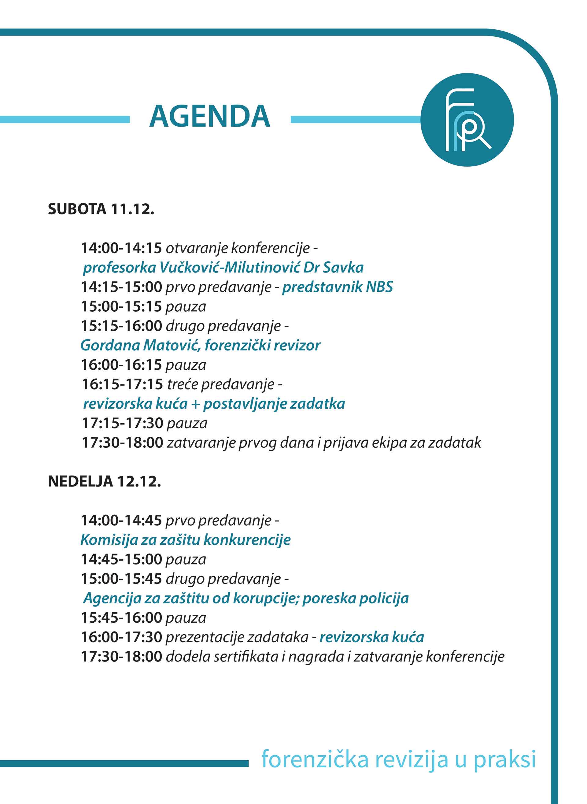 Agenda