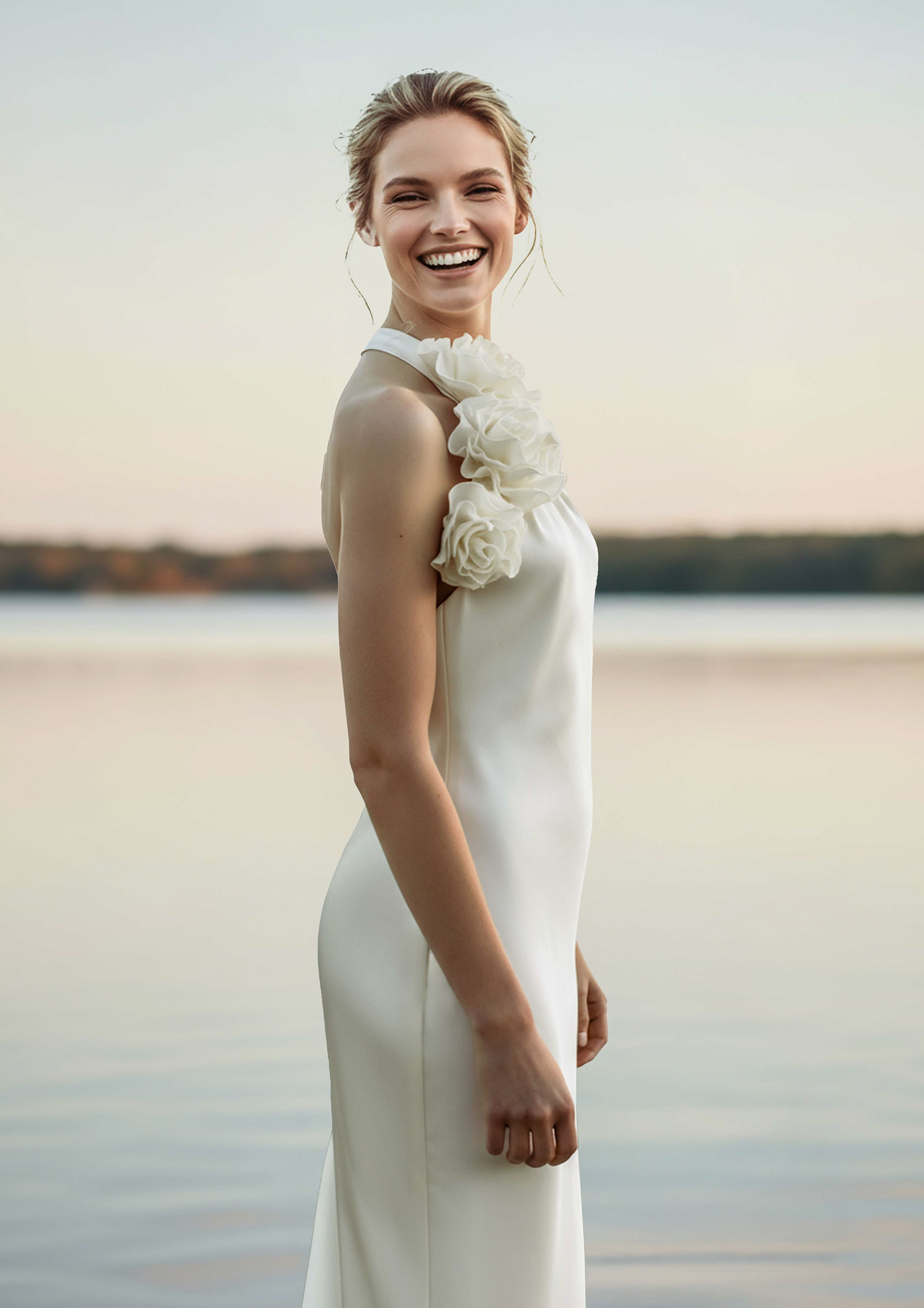 Hochzeitskleid verspielt floral