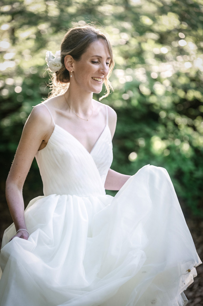 Brautkleid mit romantischer Sihouette