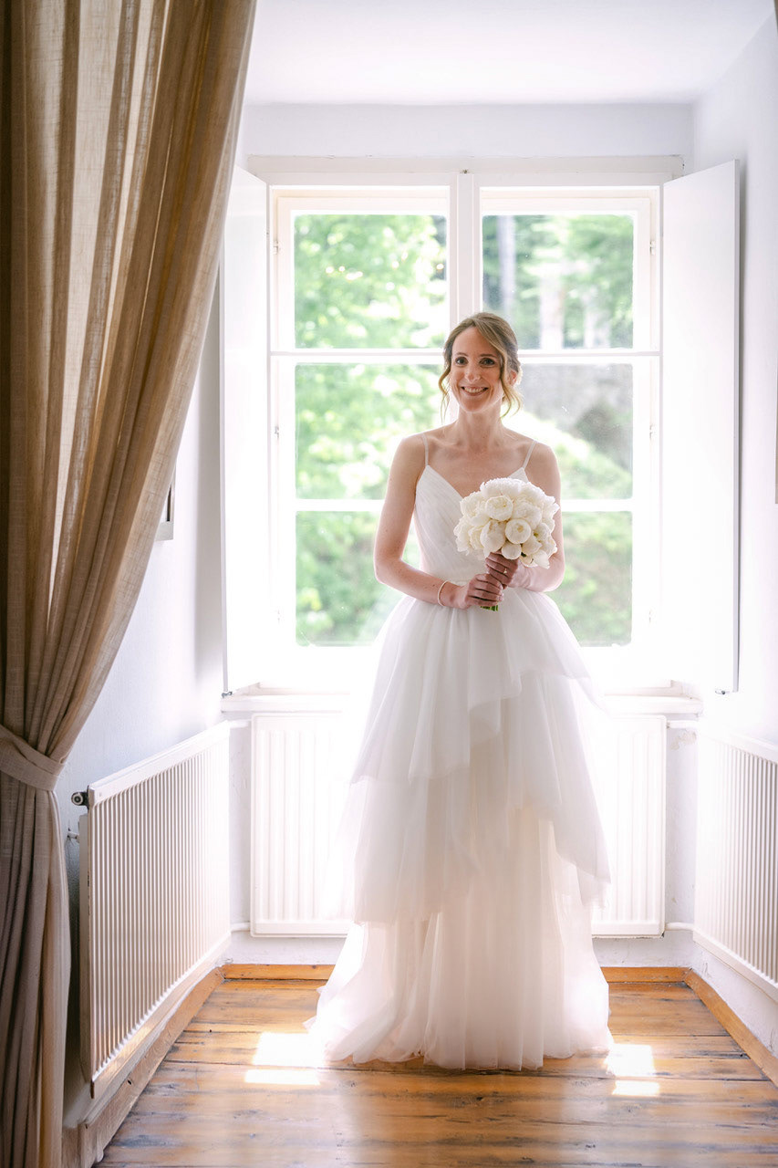Brautkleid aus Tüll, besonders romantisch