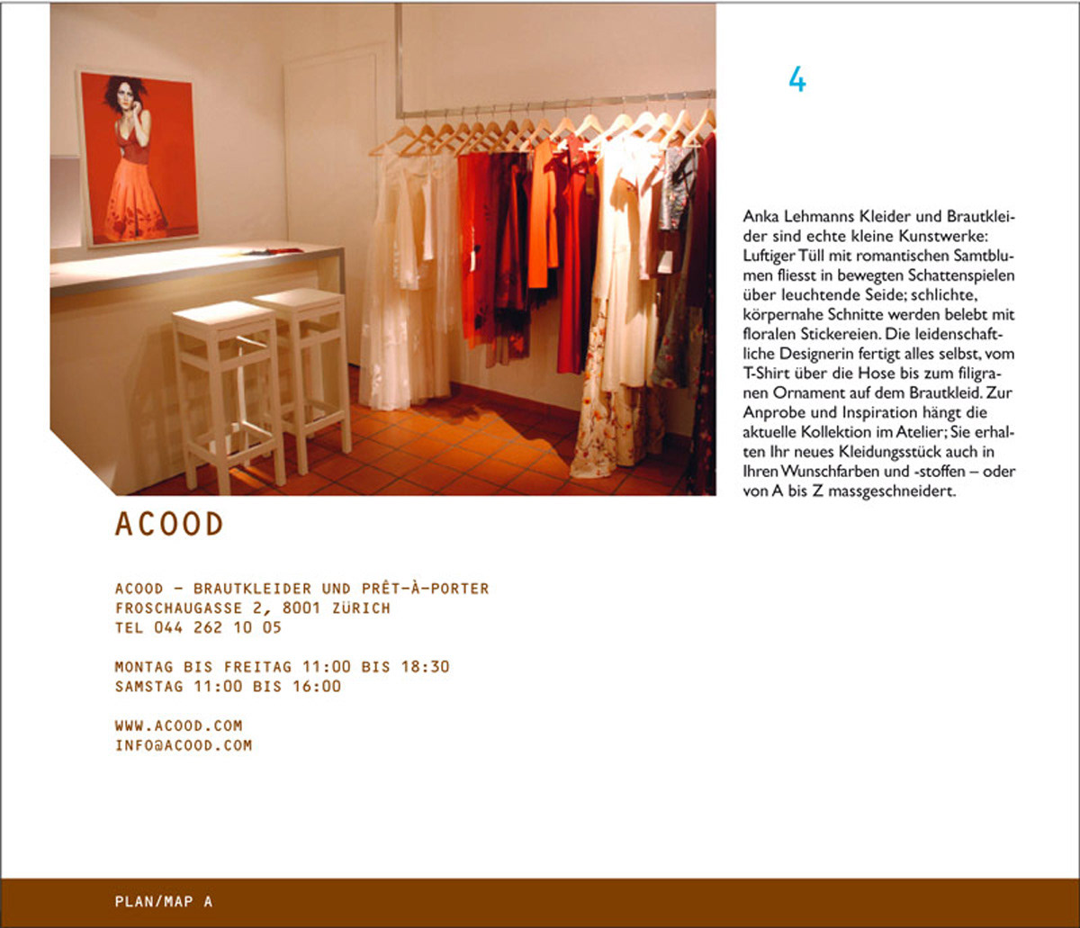 Brautkleid Atelier Pressebericht veröffentlicht im Prime Guide Zürich.