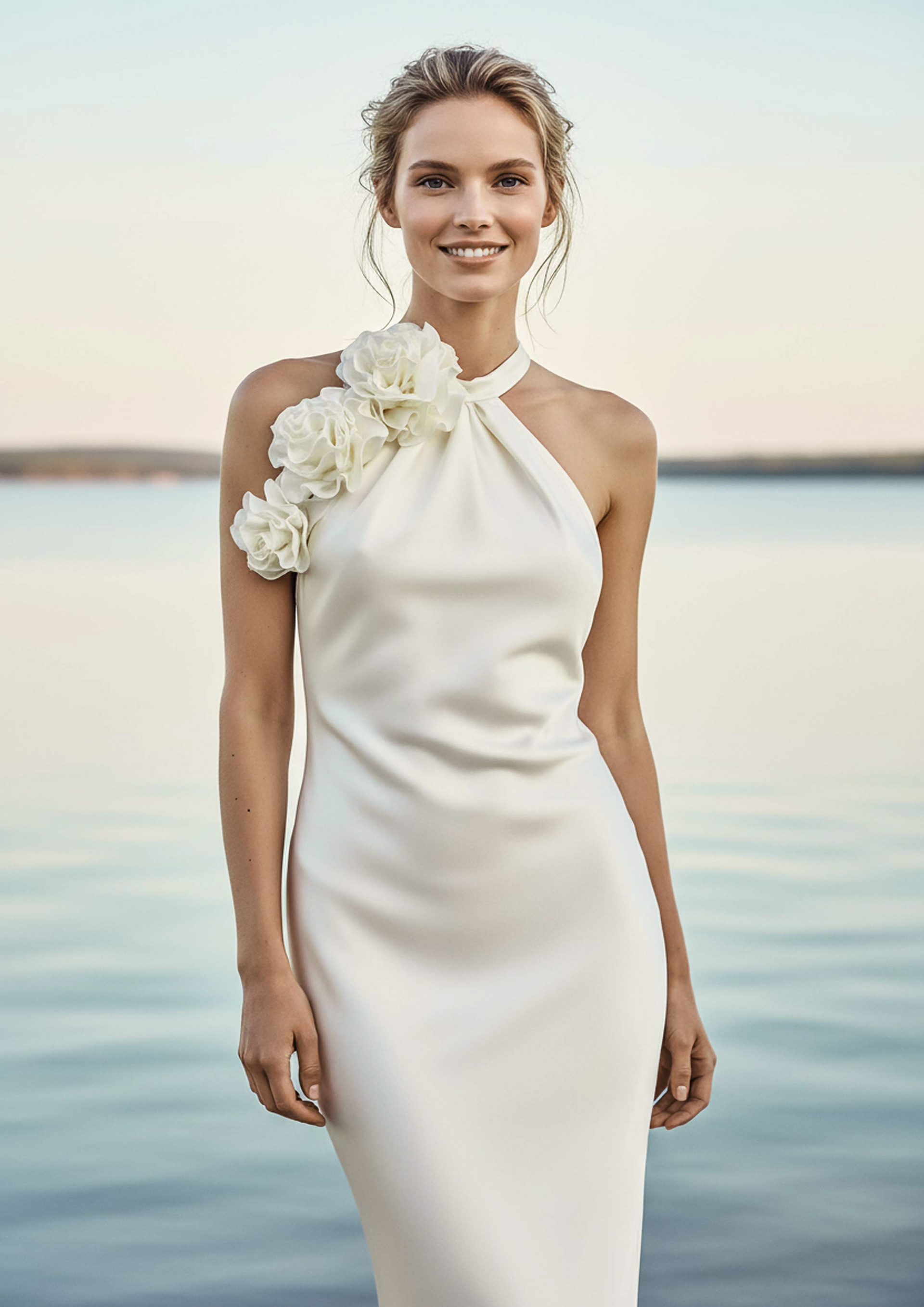 Hochzeitskleid floraler Look