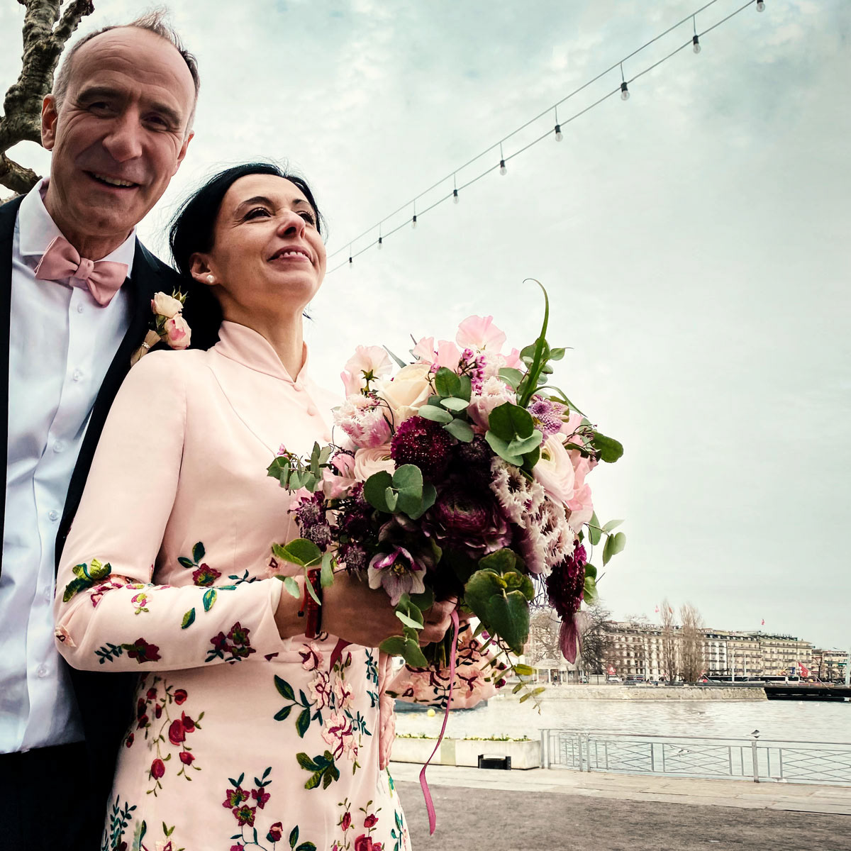 Hochzeitskleider in hellrosa