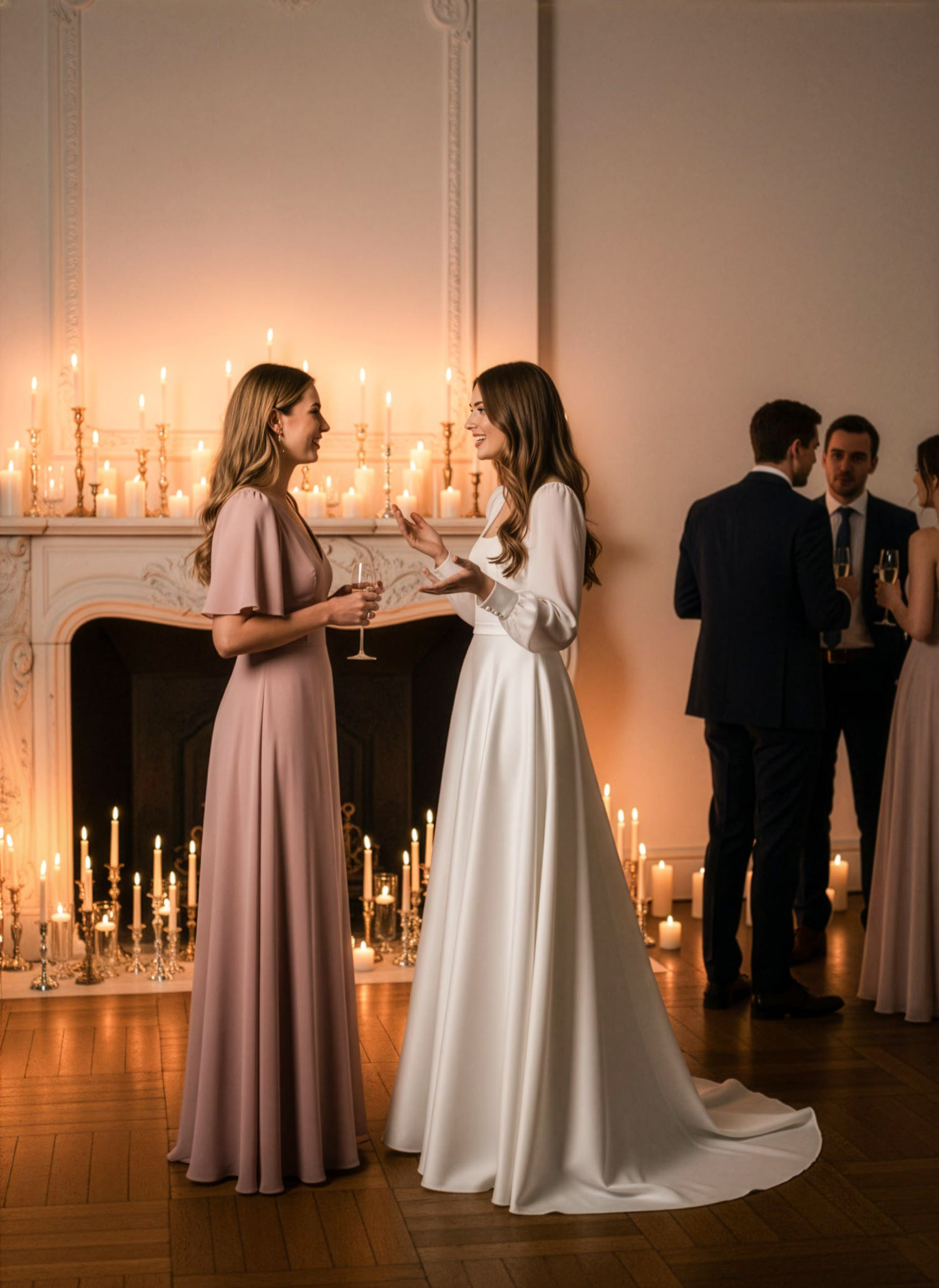 Brautkleid für den Winter