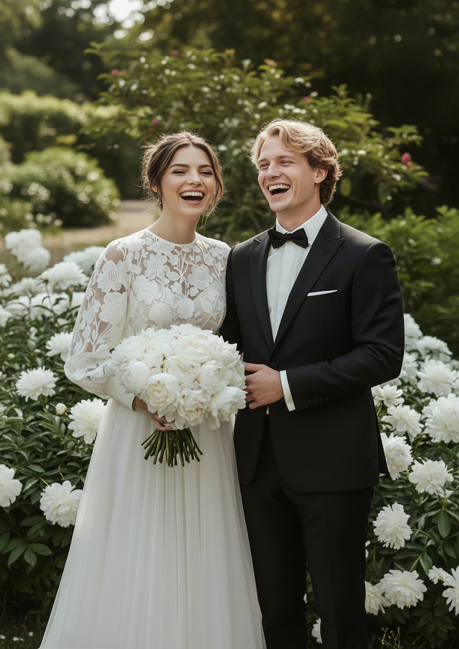 Bestickter Mix & Match Brautlook