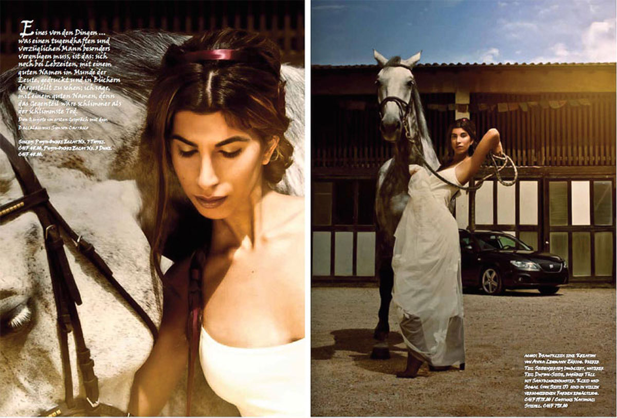 Hochzeitskleid aus Tüll von Acood Bridal veröffentlicht im Ladies Drive Magazin.