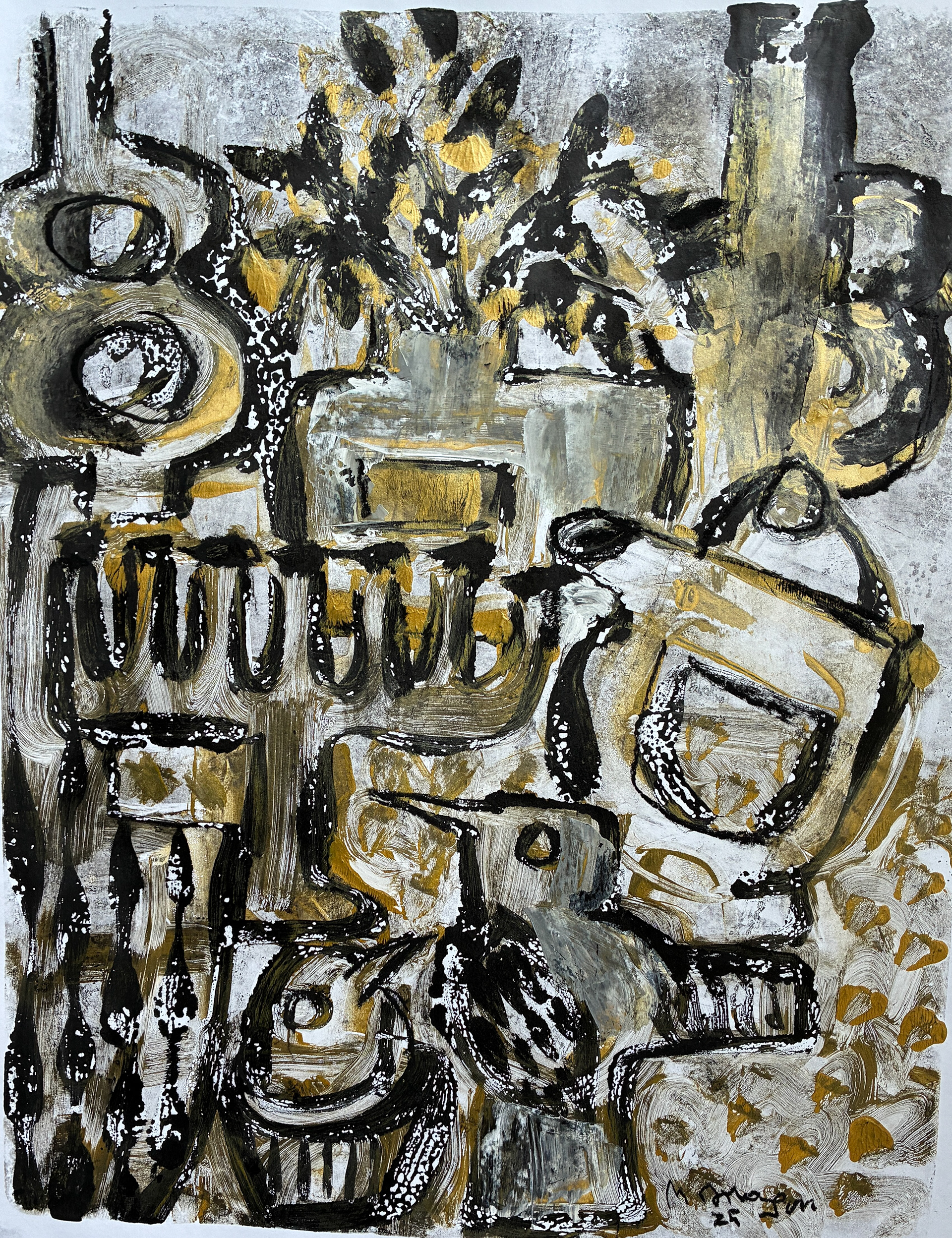 Still Life with Candelabra / 15 x 22, $1,200