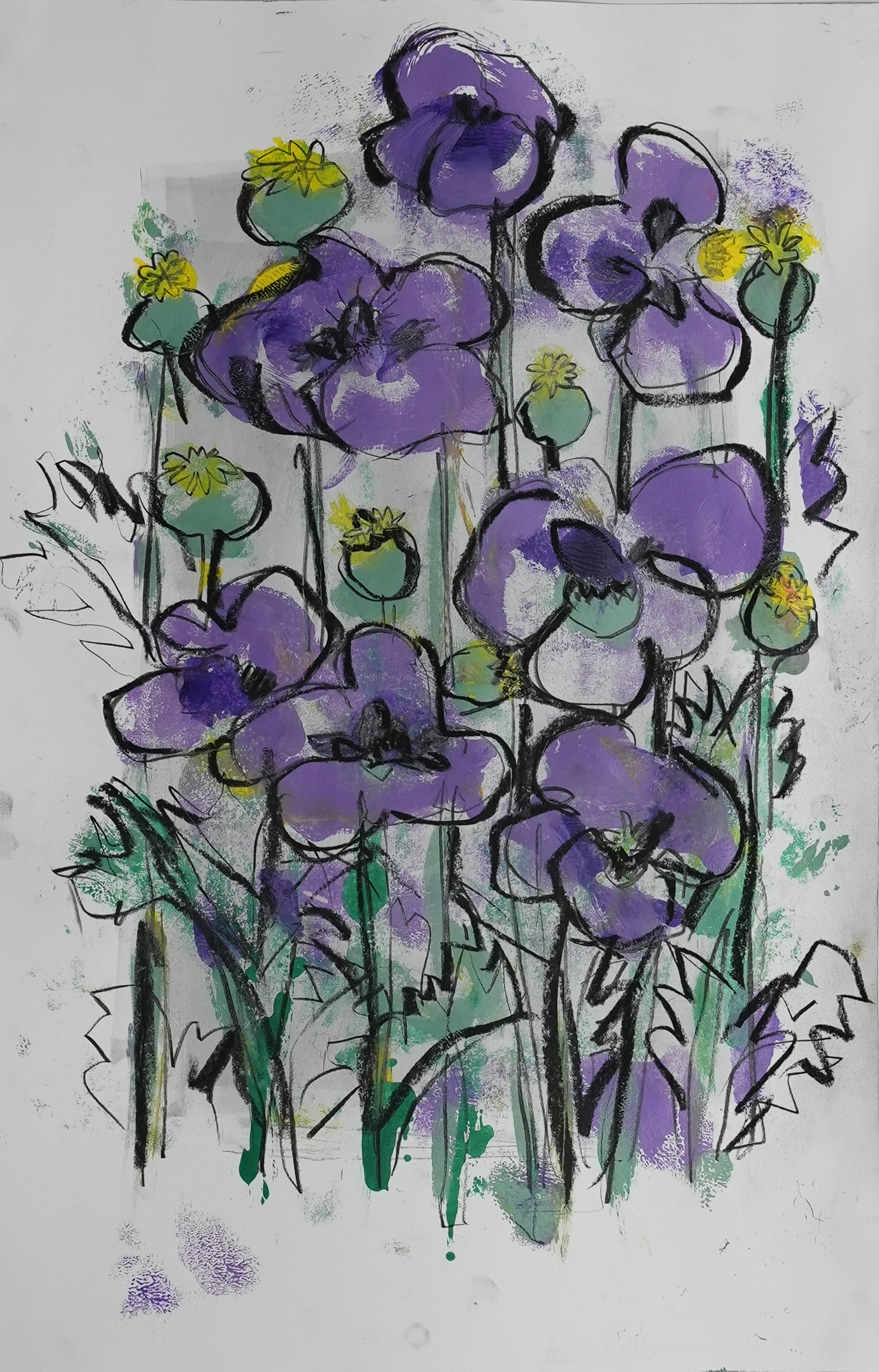 Michael J. Rosen - Floral Monoprints