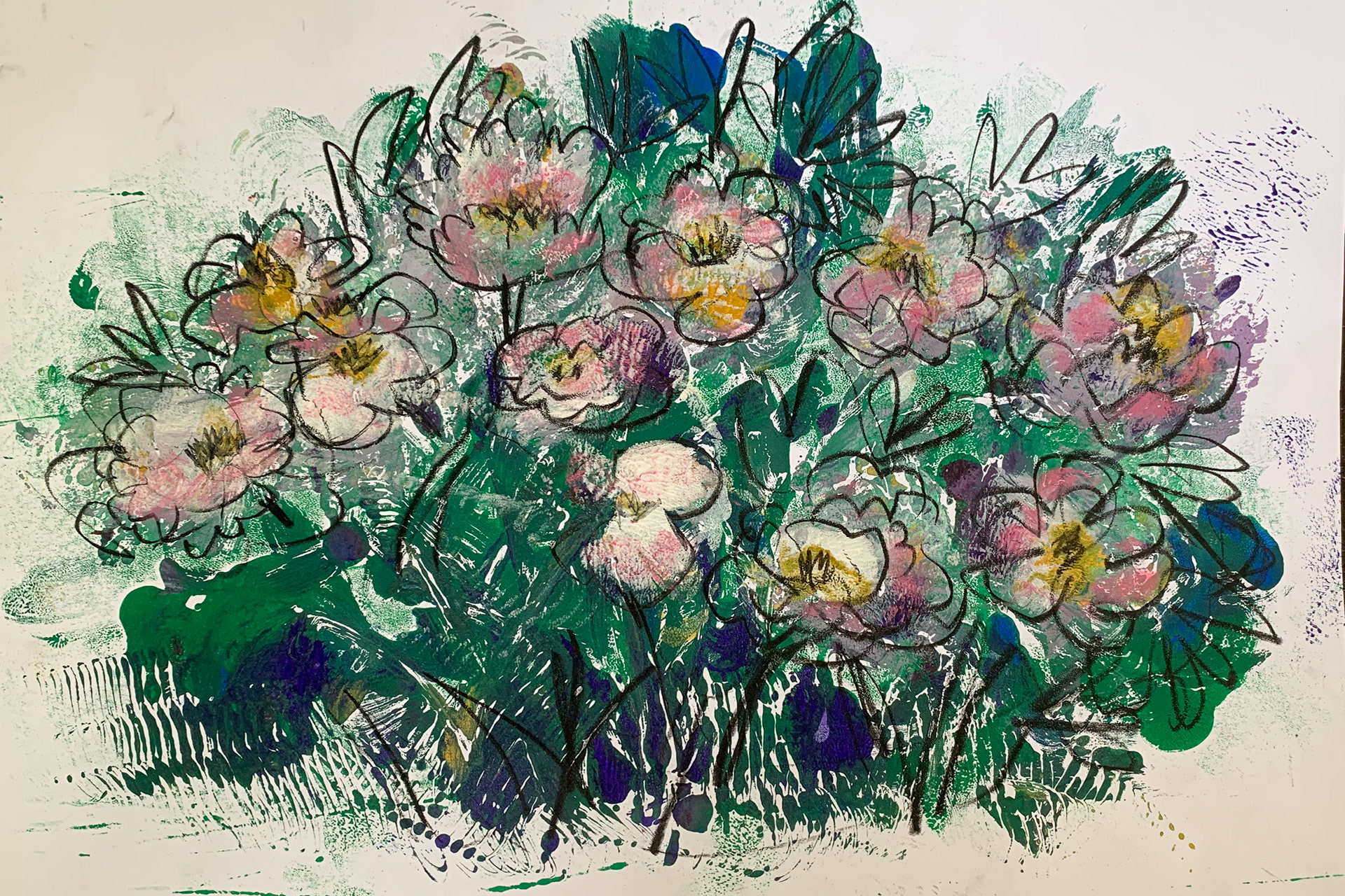 10 / Tree Peonies 2, 9.5 x 14 / $400
