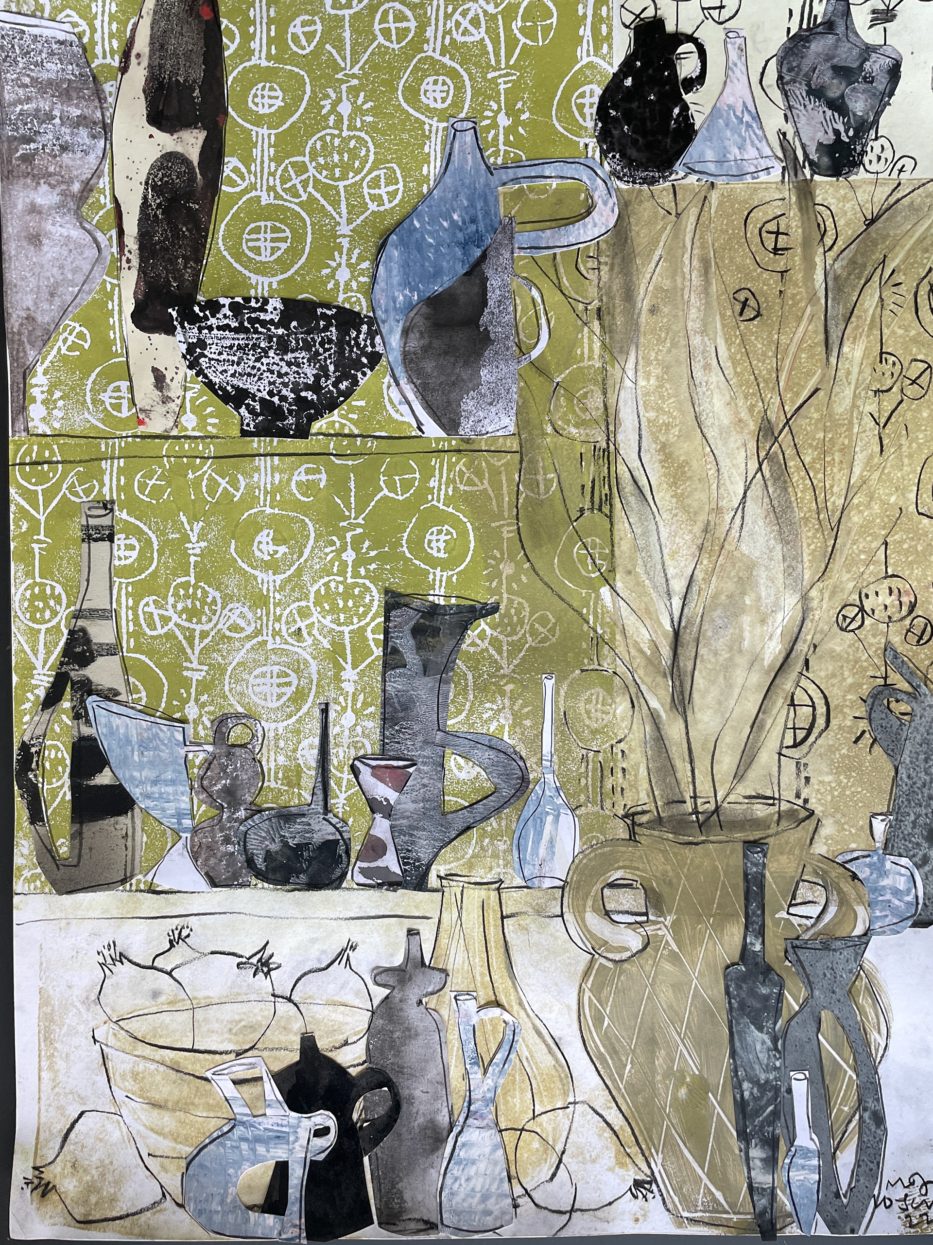 Excessories #1 18 x 24, collage, 2022 $1,800