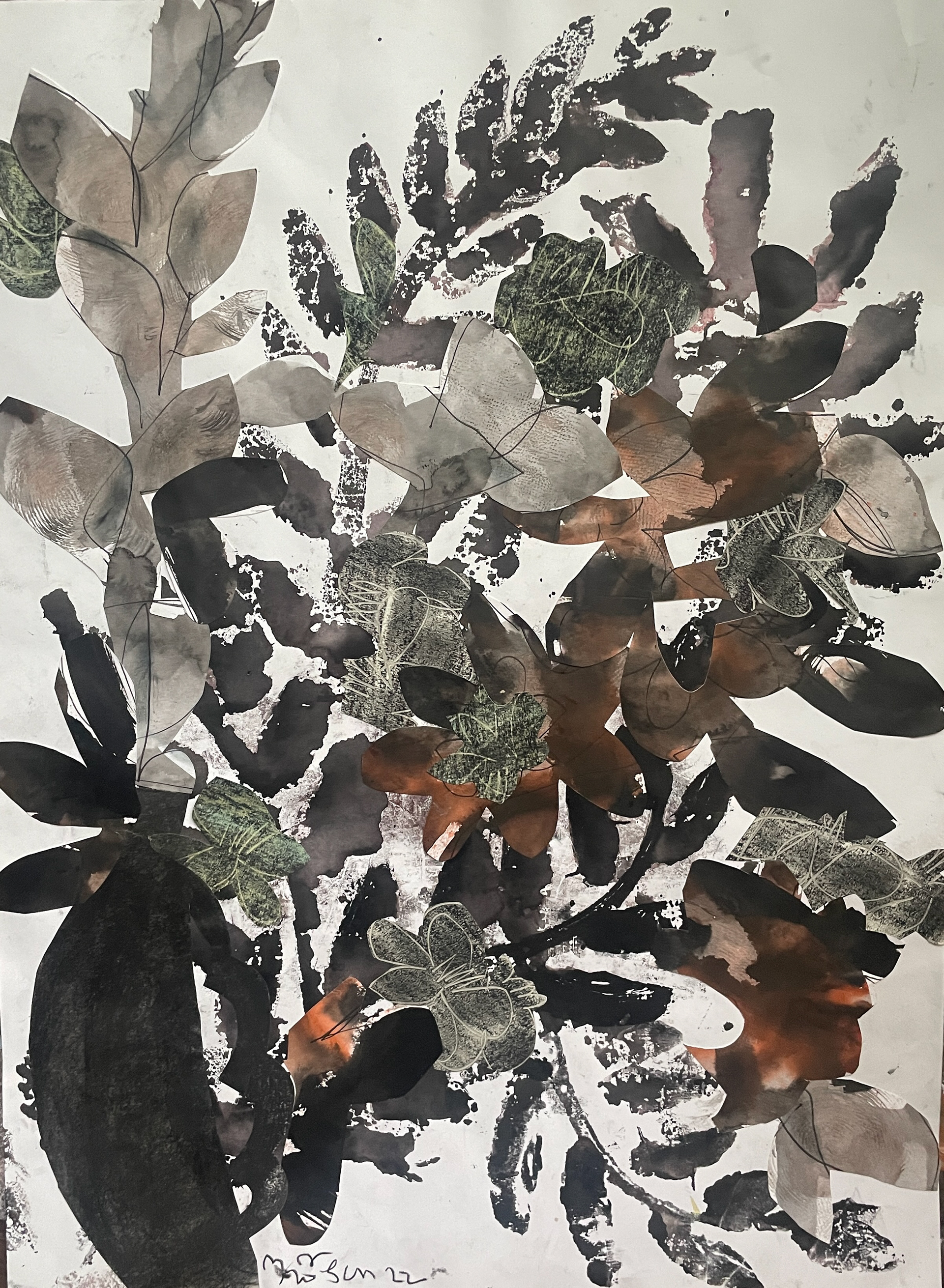 Half-Hearted Vase with Ample Coverage / 18 x 24 / Framed, $1,800