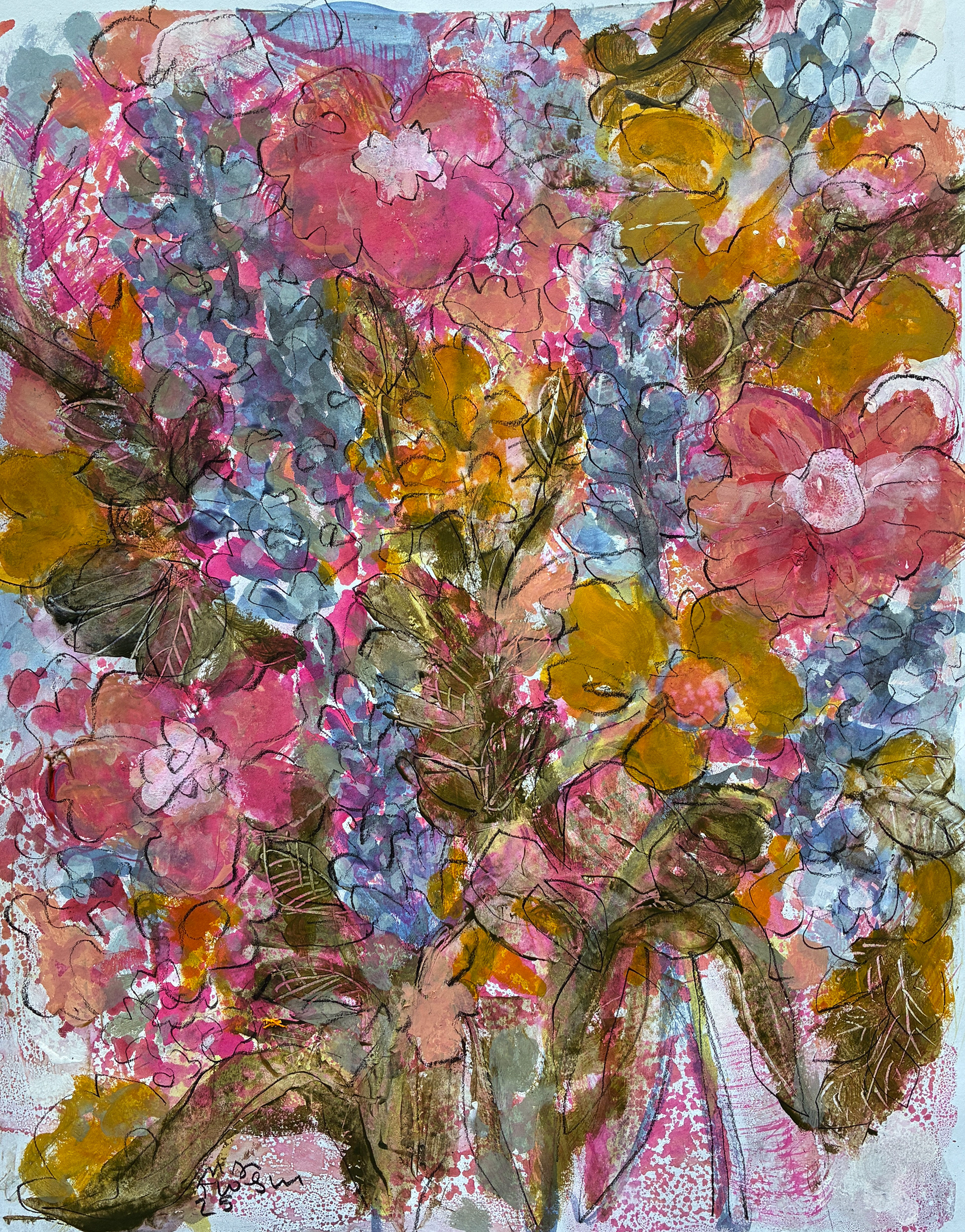 A Standing Ovation of Flowers / 15 x 22, $1,200