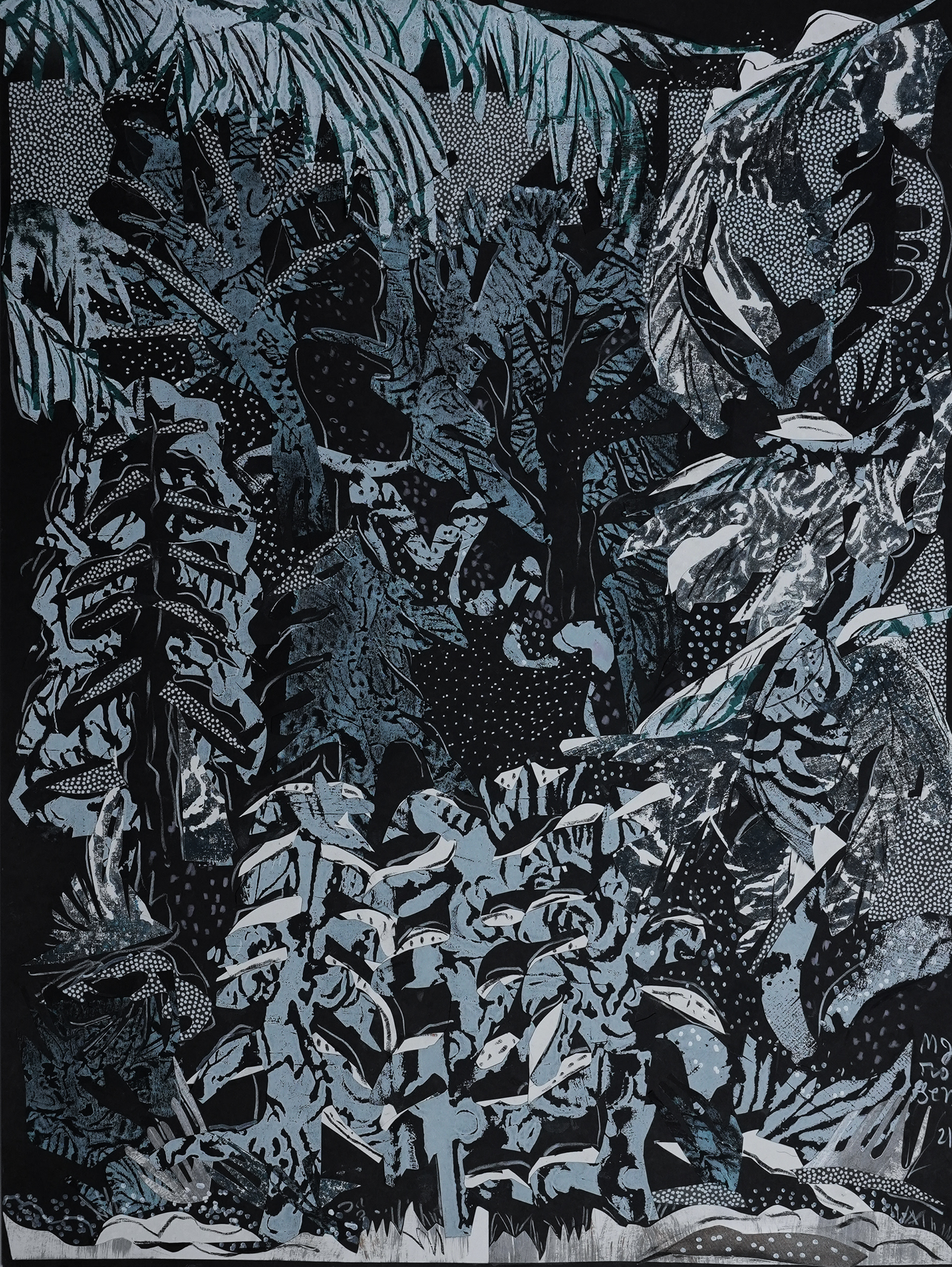 "Appalachian Forest Snowfall: Ecstasy in Polka-Dots" SOLD