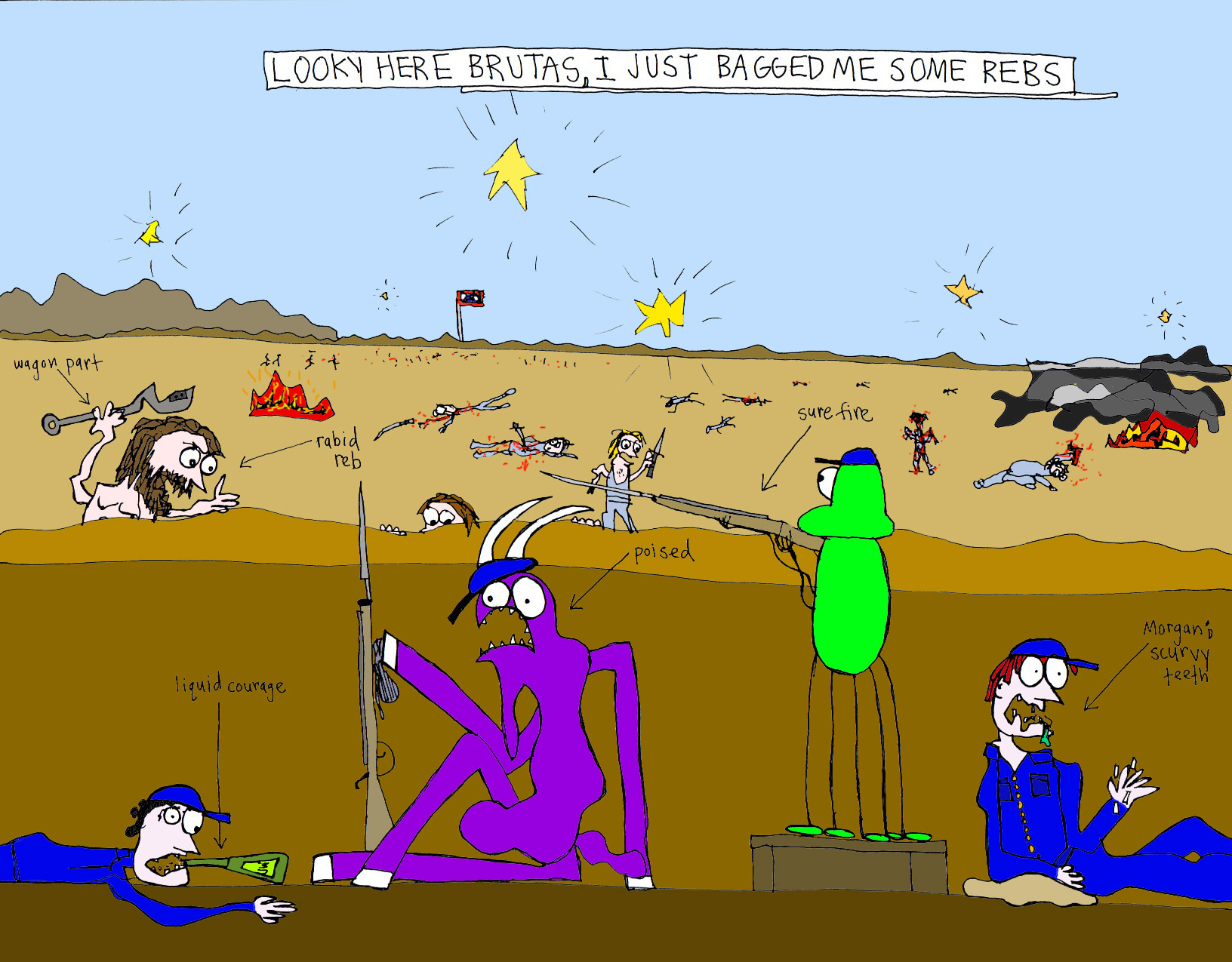 John's Commentary:  Liquid courage - helping soldiers fight the good fight for centuries.