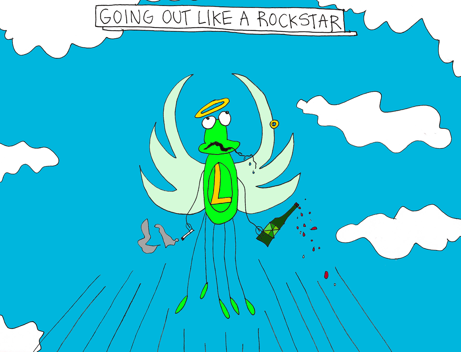 John's Commentary: Pierced wings - the only way to go.