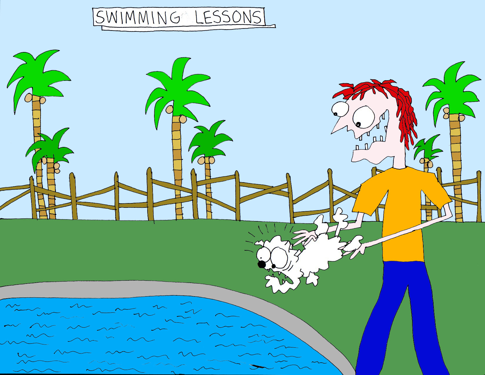 John's Commentary: Sir Charles was not made for the water, but Morgan knows his dunking technique will get him swimming like an otter in no time.