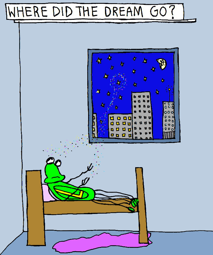 John's Commentary:  The dream of sleep or the dream of life?