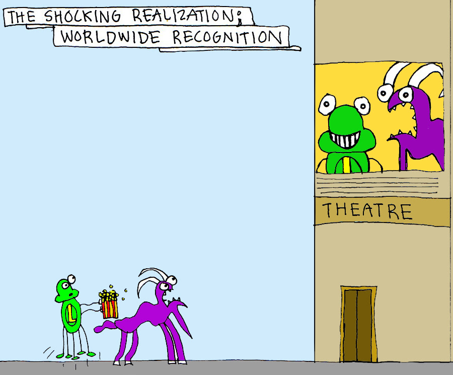 John's Commentary: Bringing your own popcorn to the theatre (genius). Not knowing there is a motion picture made about you (priceless).