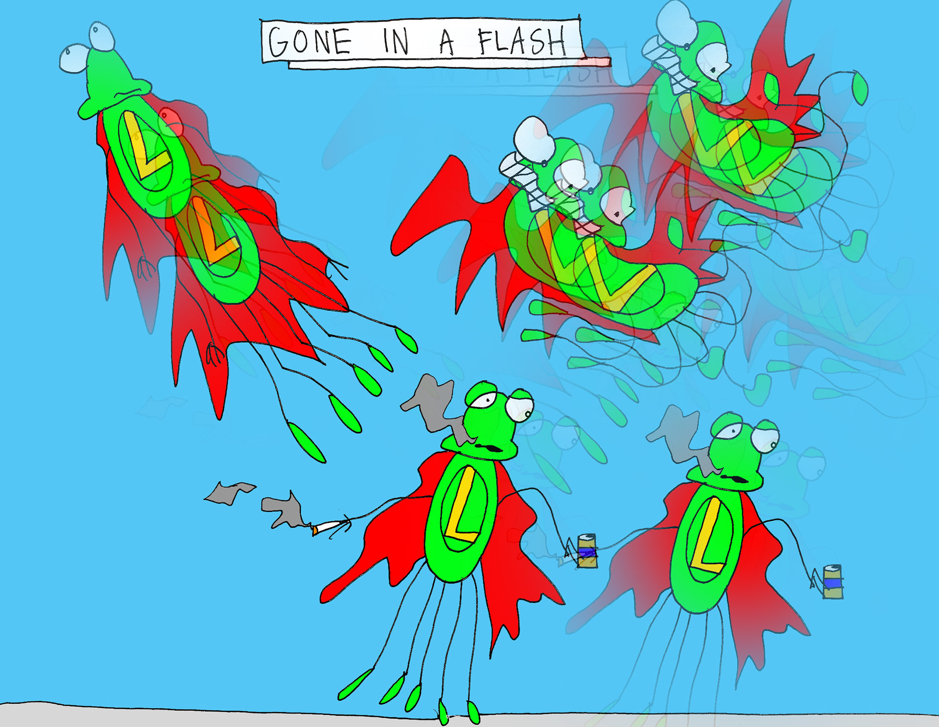 John's Commentary: Superheroes multi-task too....just at much higher speeds.