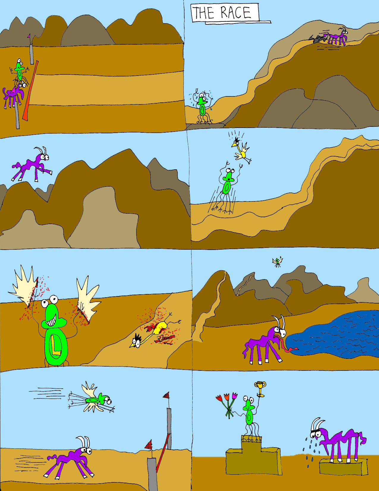 John's Commentary: An out of shape Leaf devises a brilliant strategy to outrace Shef.