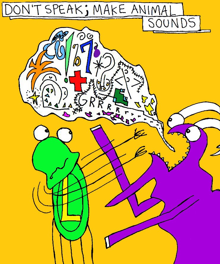 John's Commentary: Shef is quite expressive in goat-speak, but parrots speak english better.