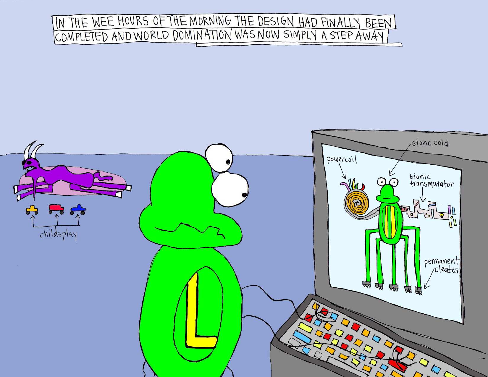 John's Commentary: Shef likes trucks...and to sleep on dog mats.